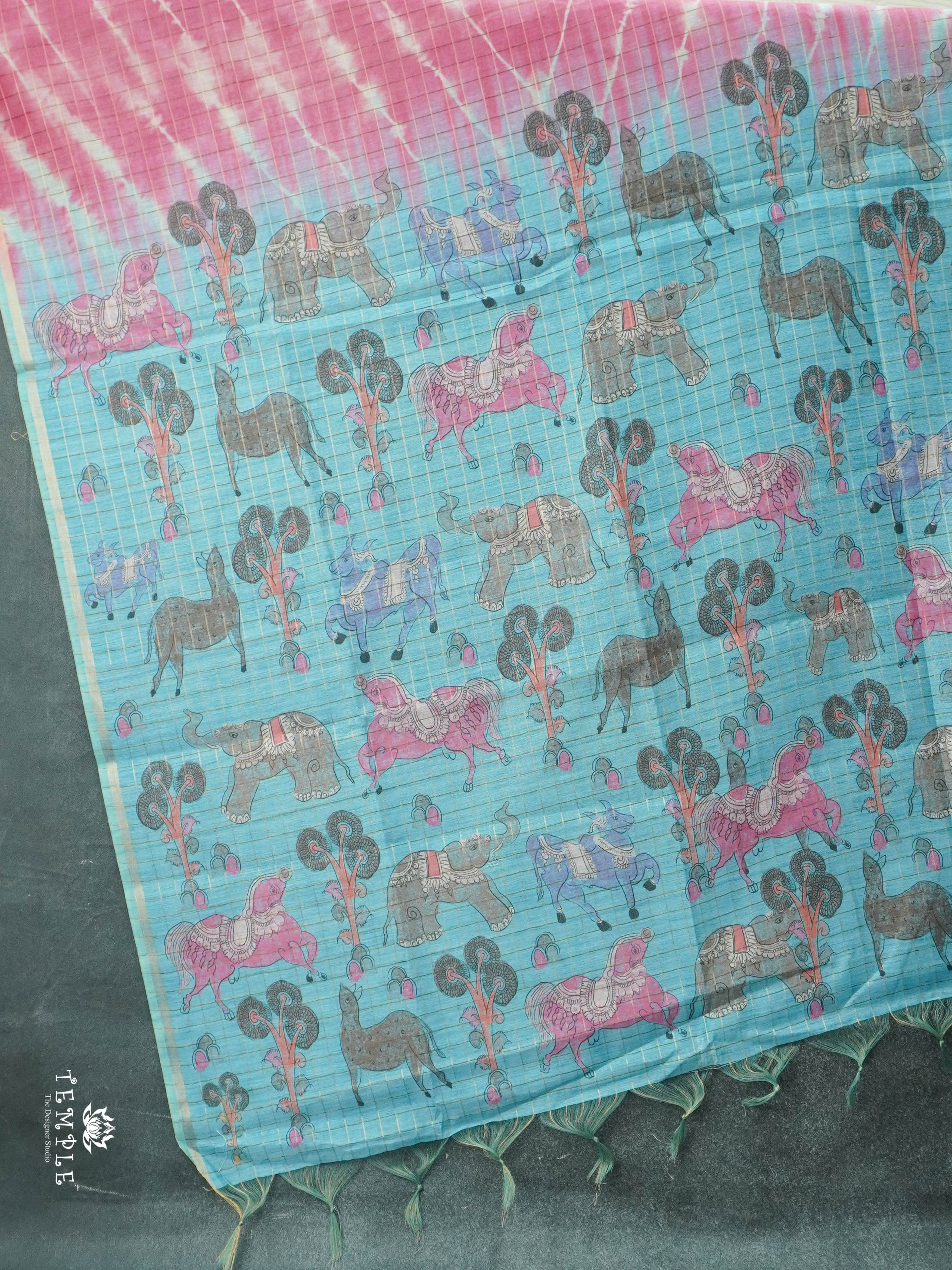 Printed Fancy Cotton Saree | TTDS2881