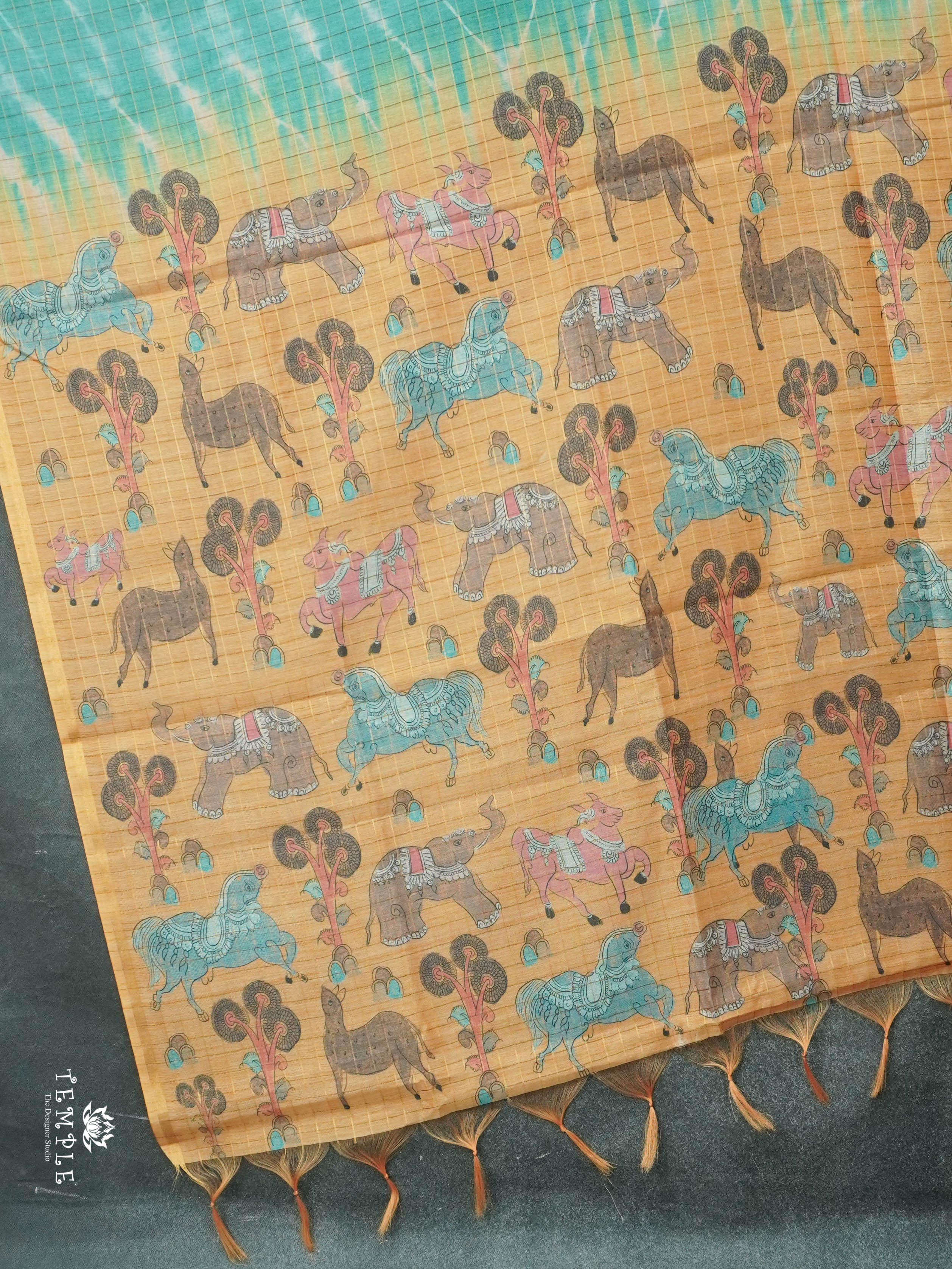 Printed Fancy Cotton Saree | TTDS2881