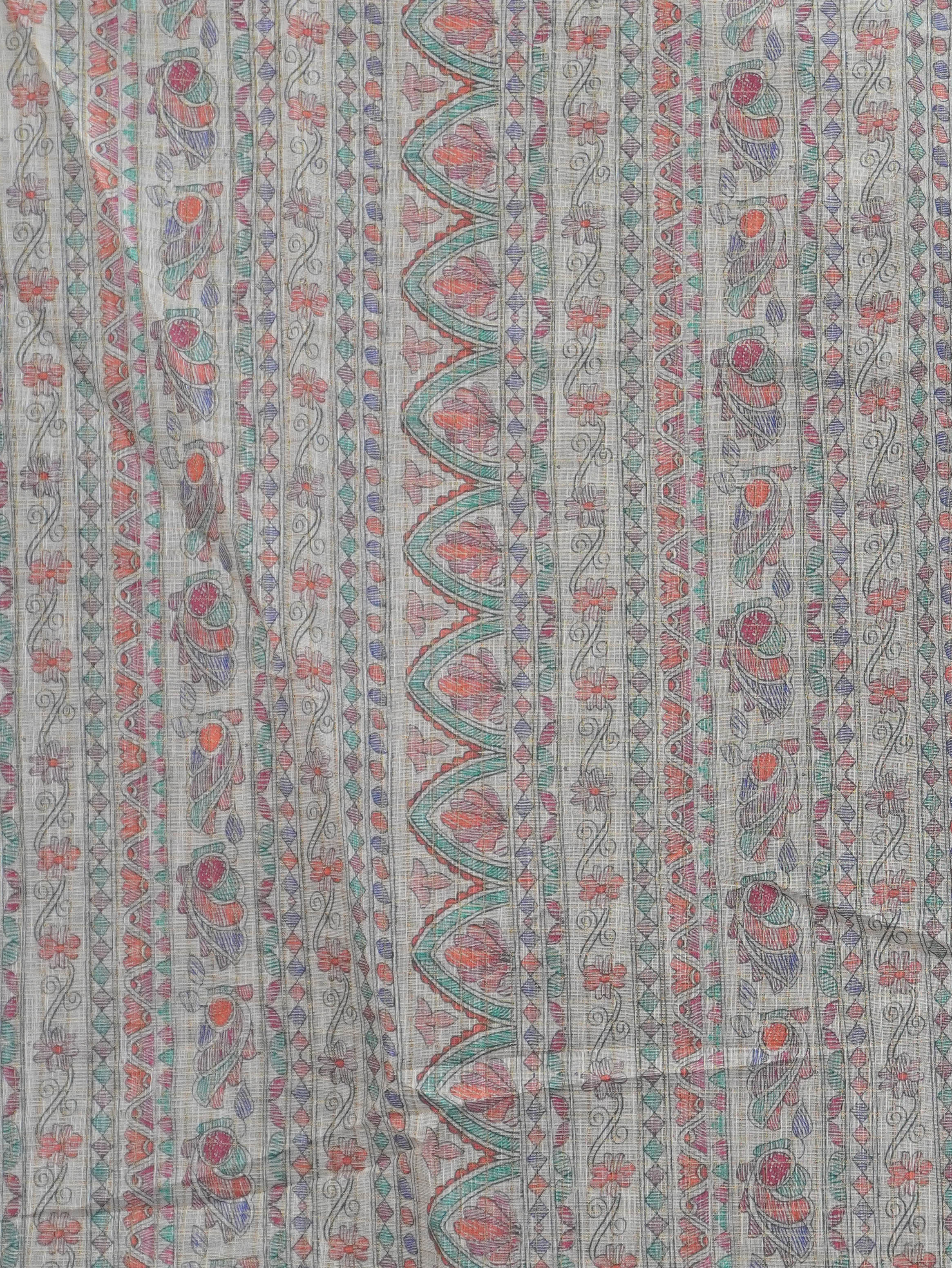 Linen Cotton Saree | TTDS3287