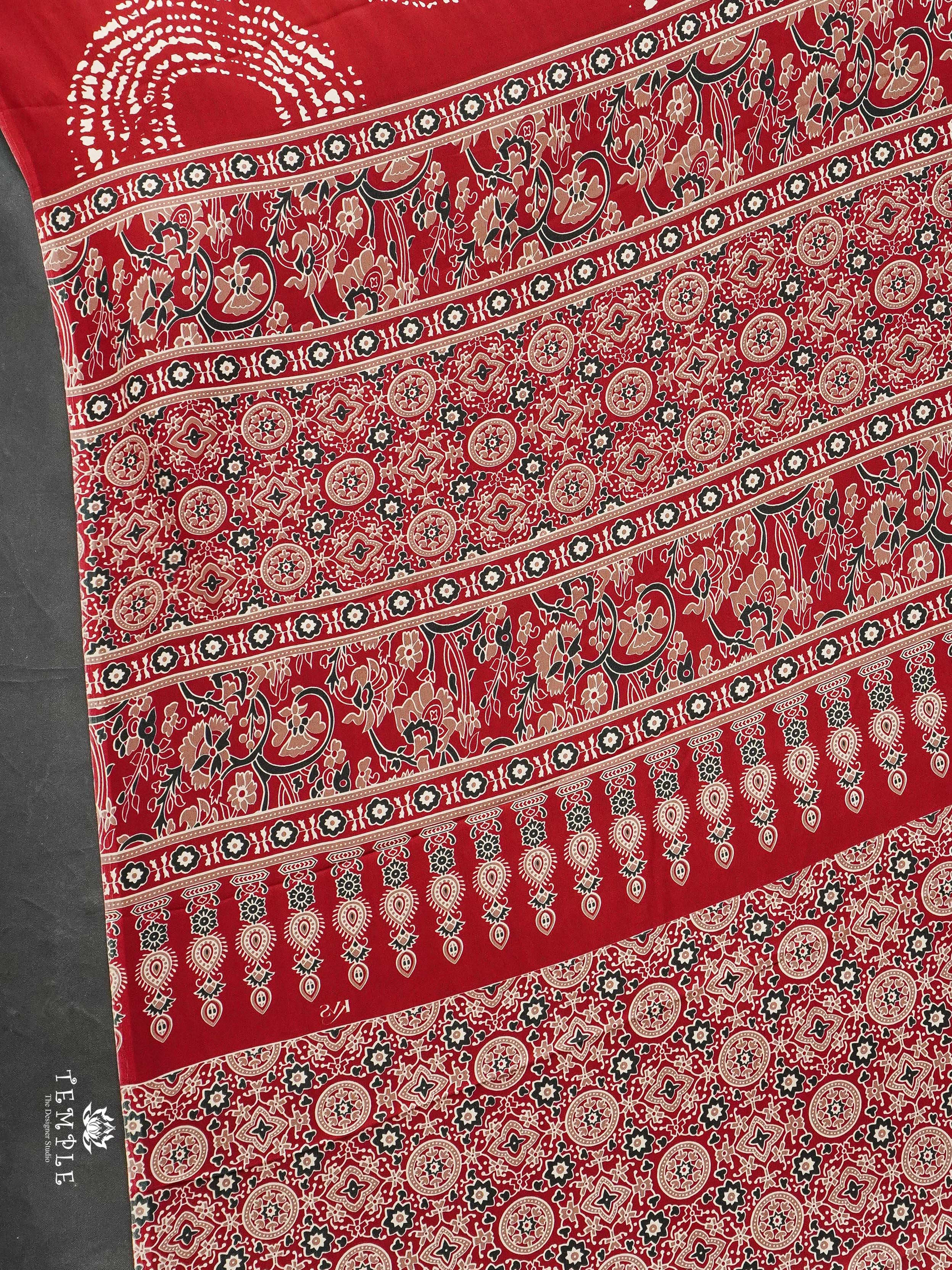 Semi Modal Silk Saree ( Maroon) | TTDS2198
