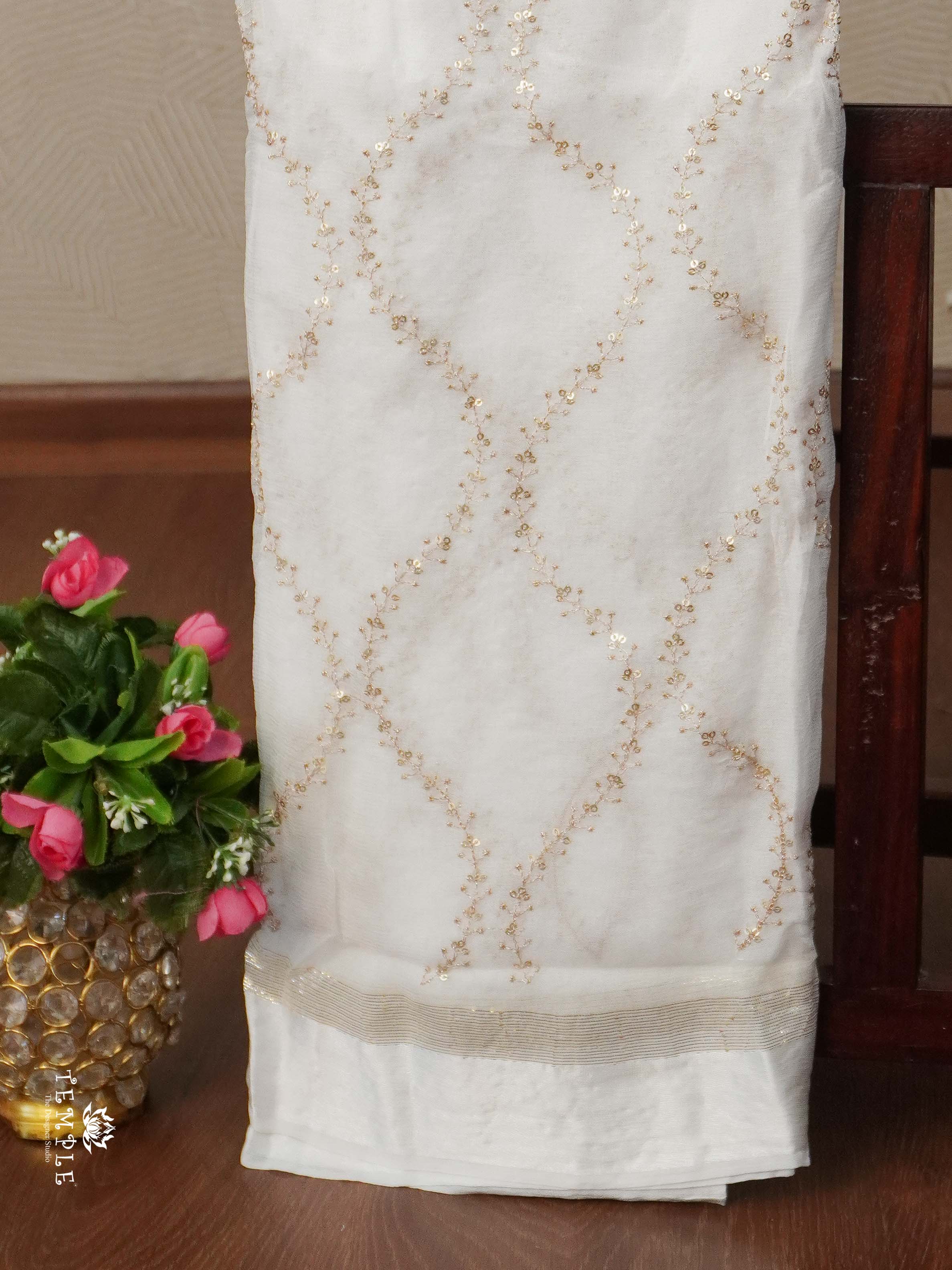 Designer Georgette Saree | TTDS2382