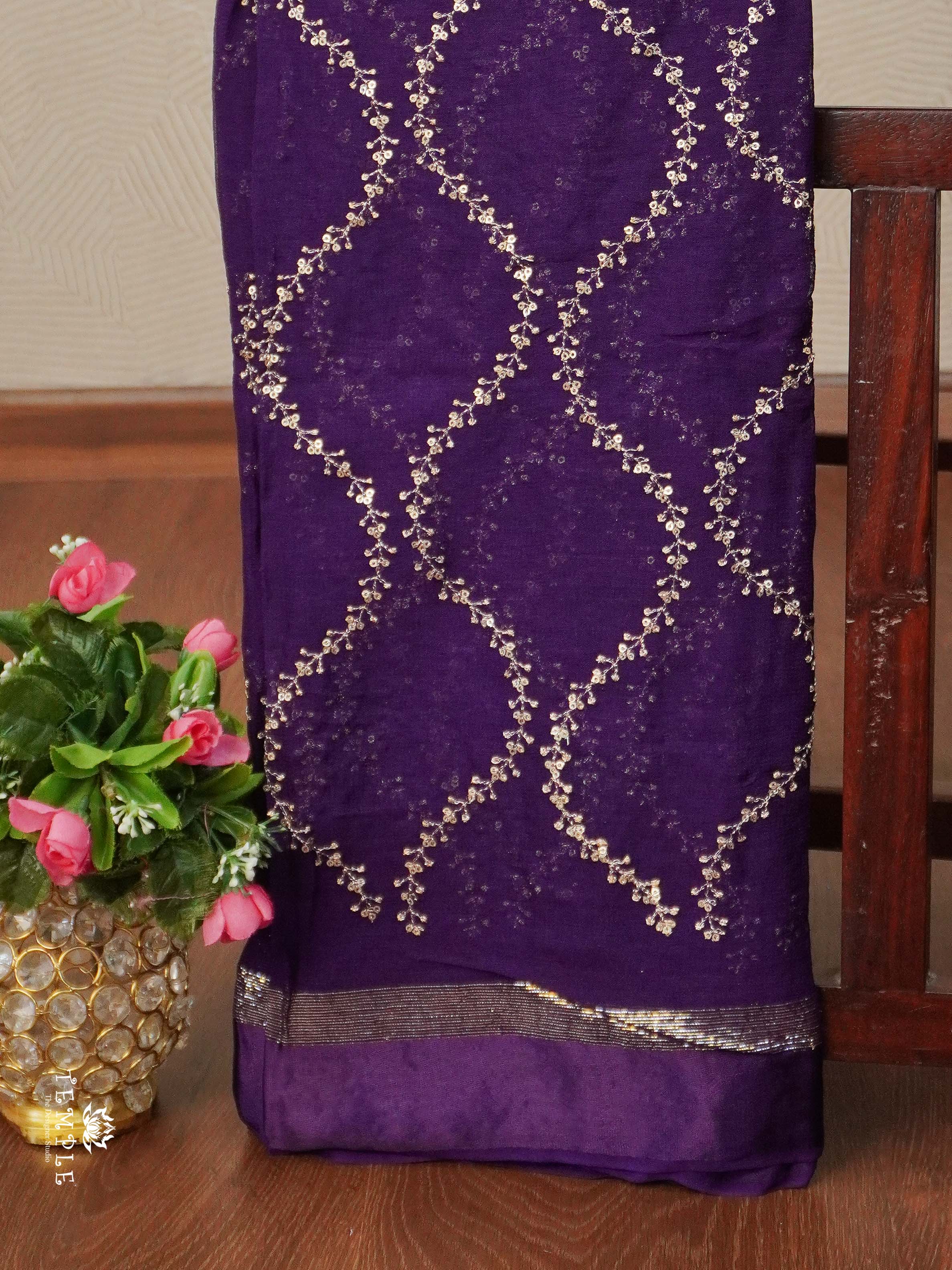 Designer Georgette Saree | TTDS2382