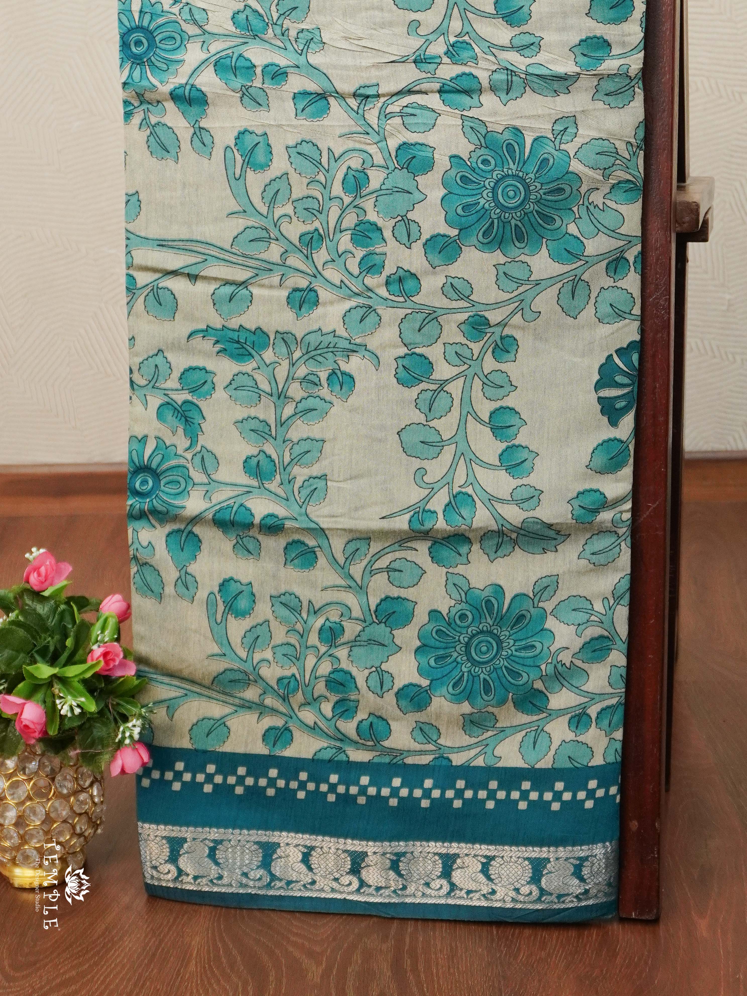 Floral Design mangalagiri Coton Saree | TTDS2385
