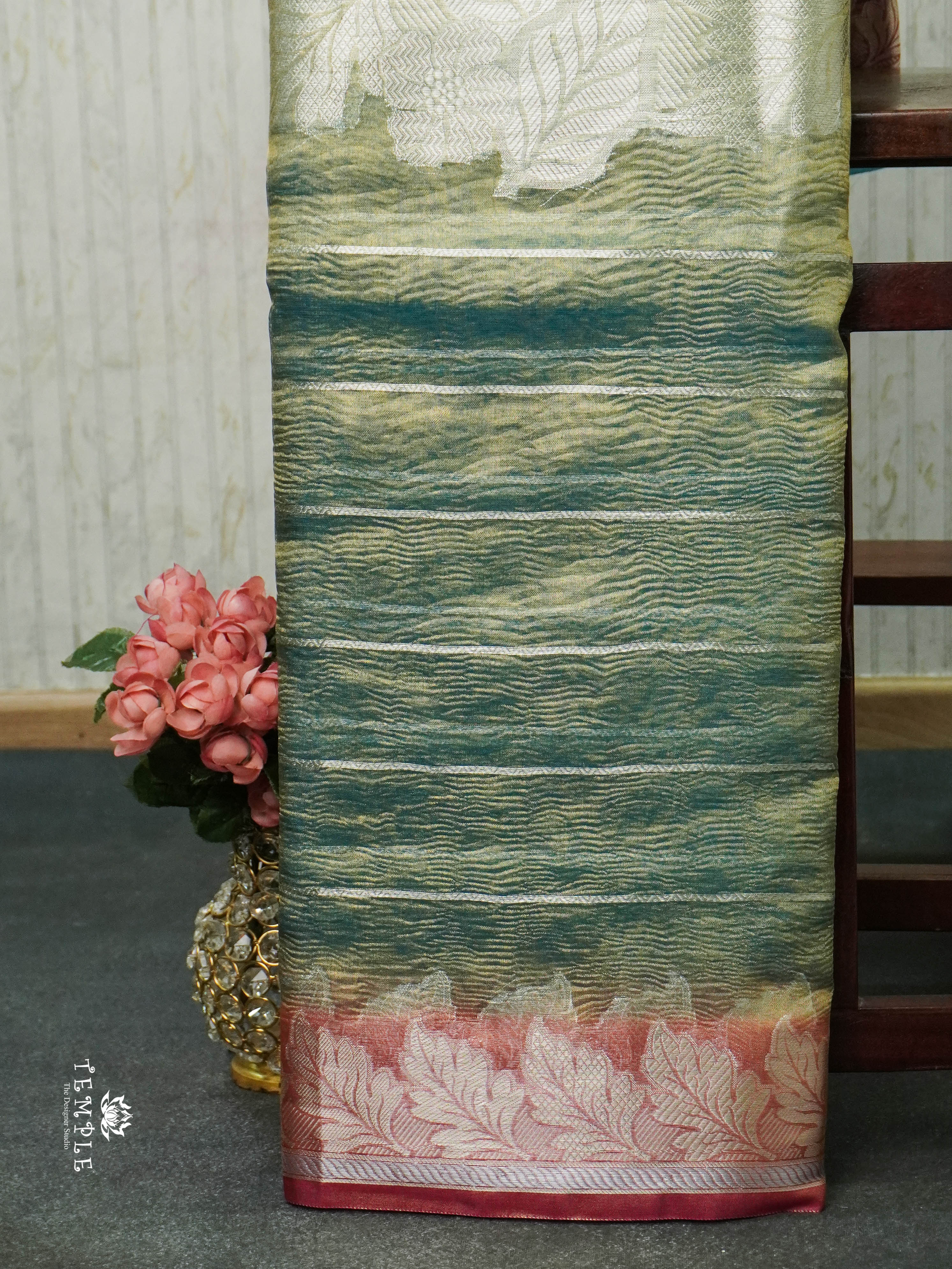 Organza Tissue Saree(Banarasi Zari Woven Pattern) | TTDS1427