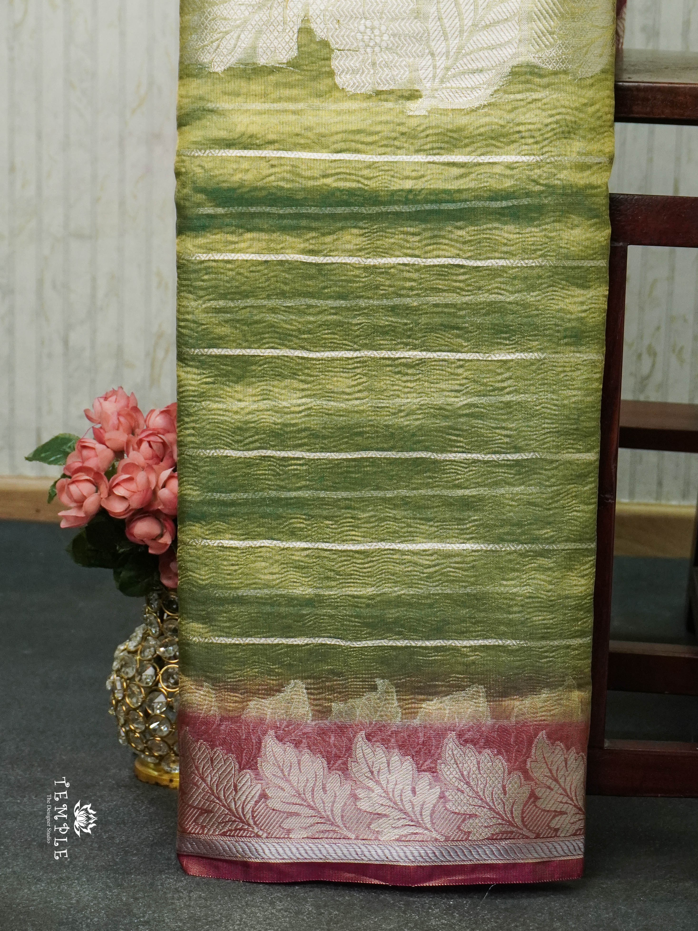 Organza Tissue Saree(Banarasi Zari Woven Pattern) | TTDS1427