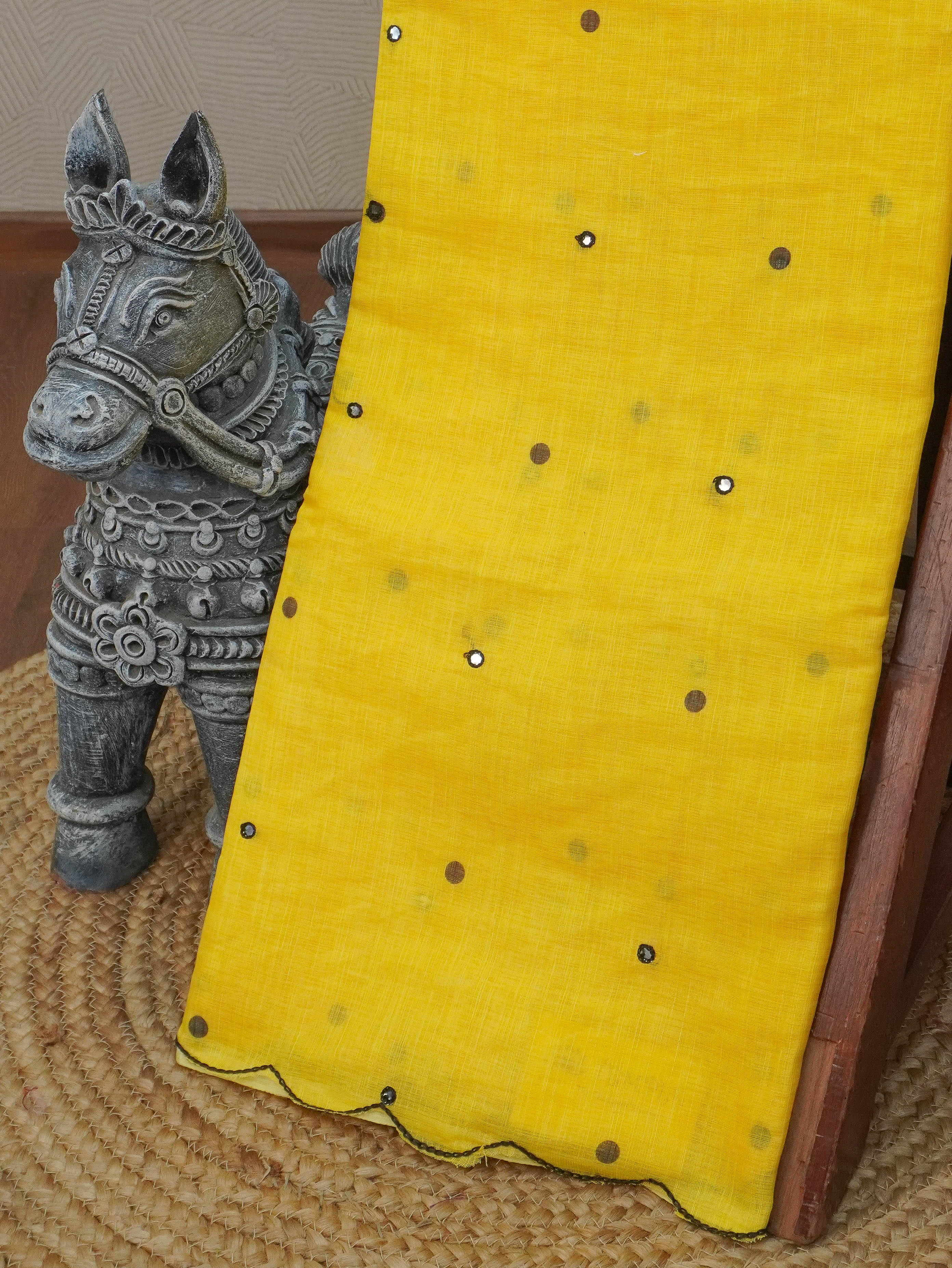 Linen Cotton Saree | TTDS3288