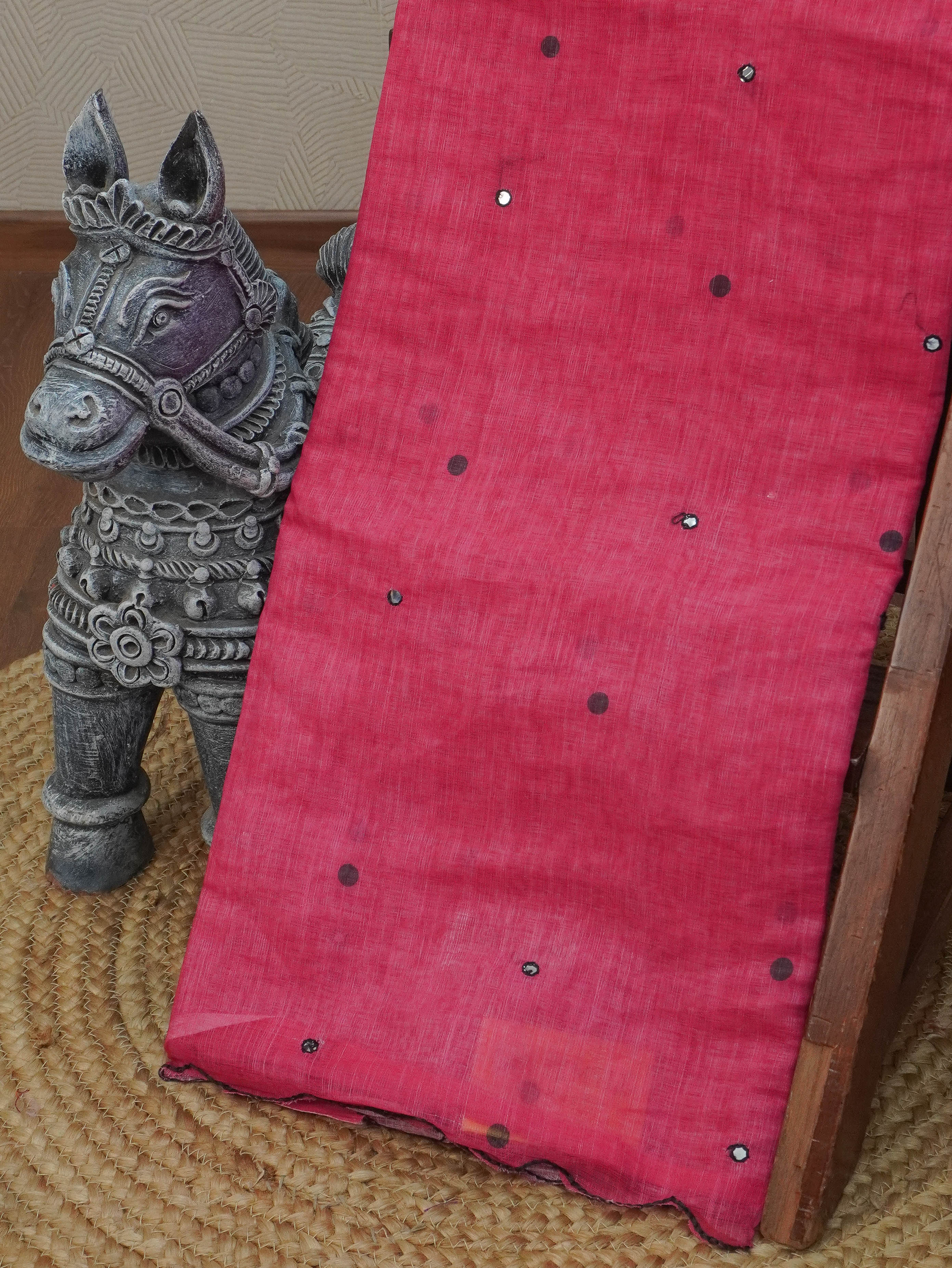Linen Cotton Saree | TTDS3288