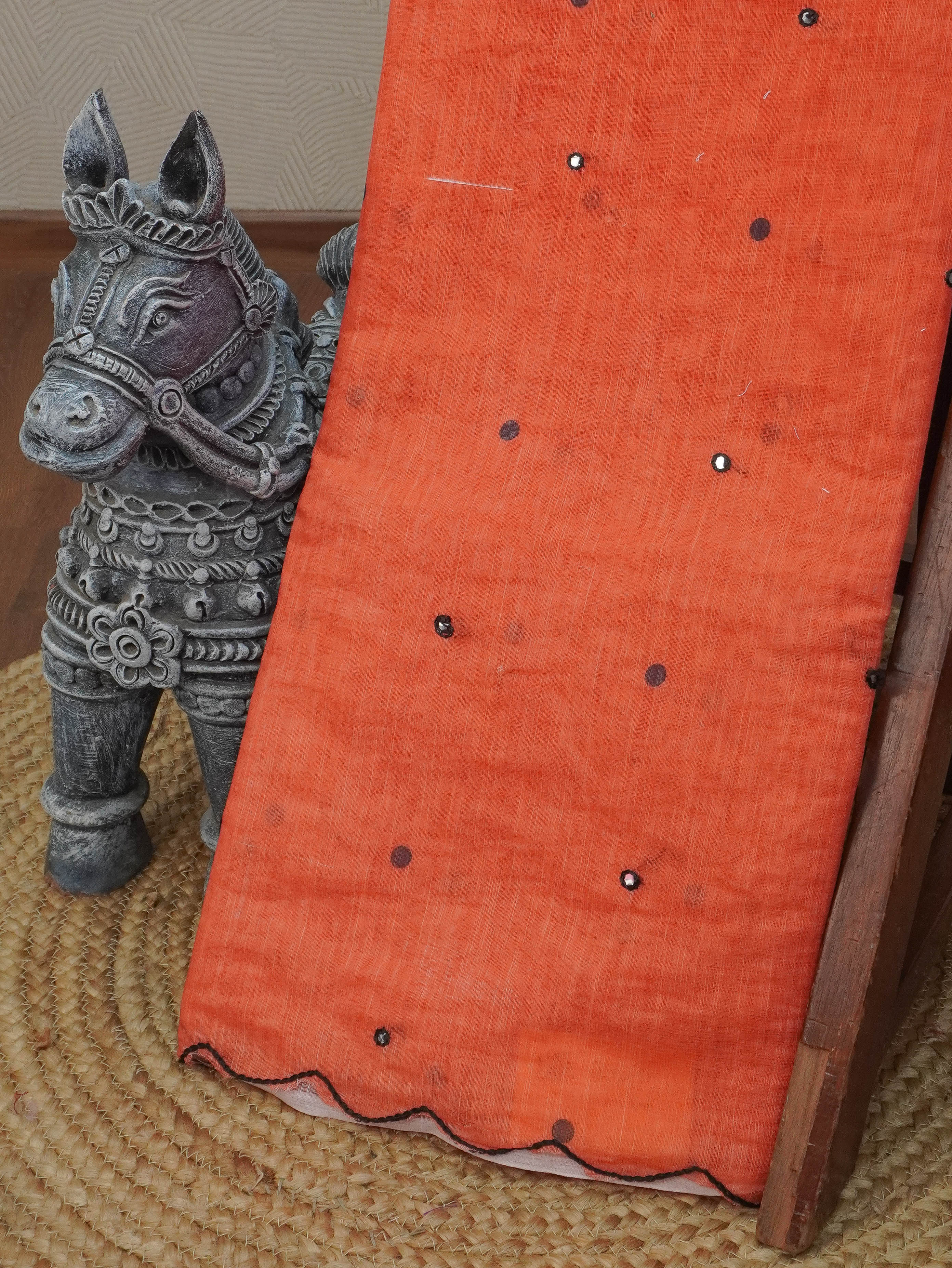 Linen Cotton Saree | TTDS3288