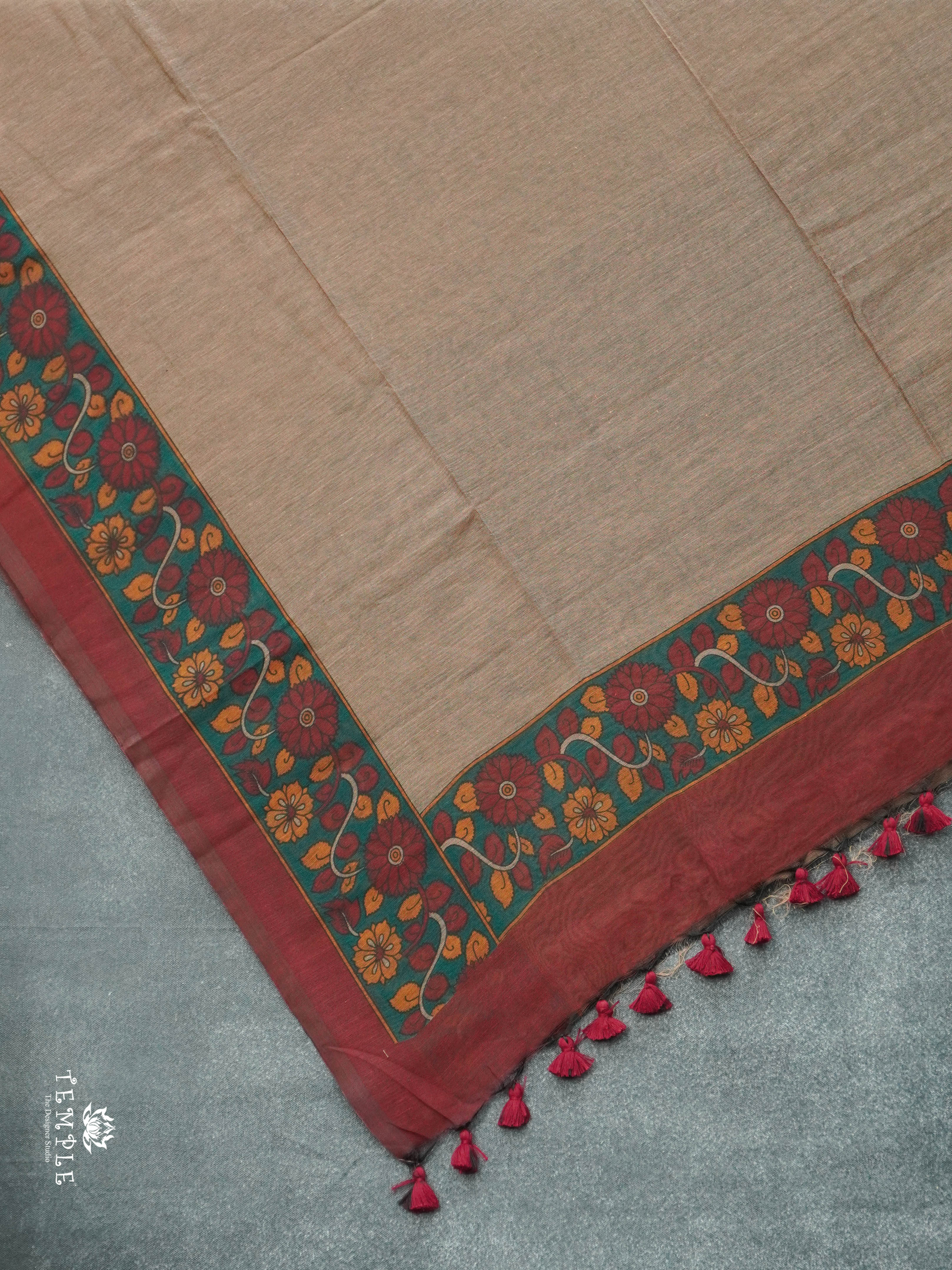 Slub Cotton Saree | TTDS2899