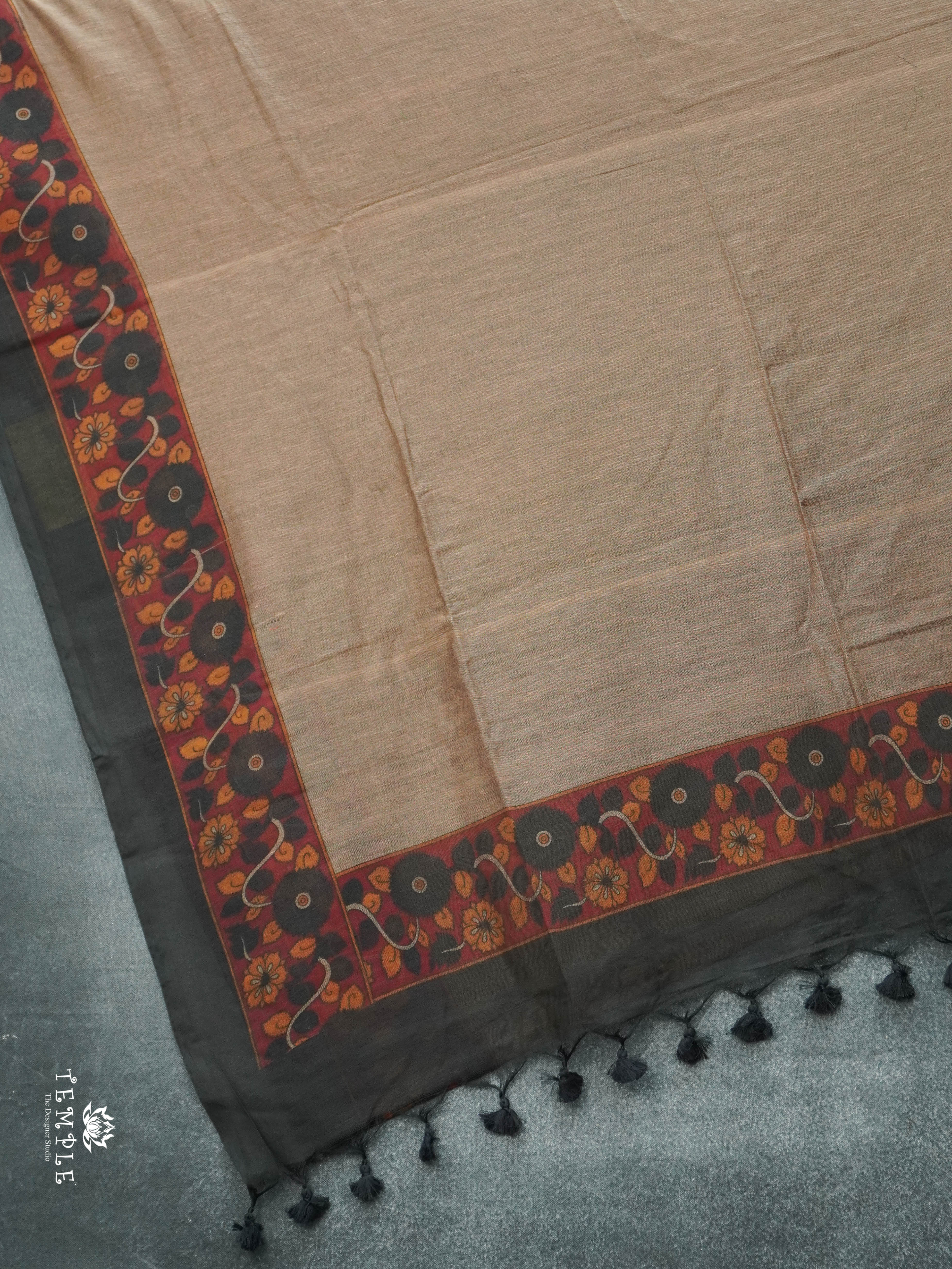 Slub Cotton Saree | TTDS2899