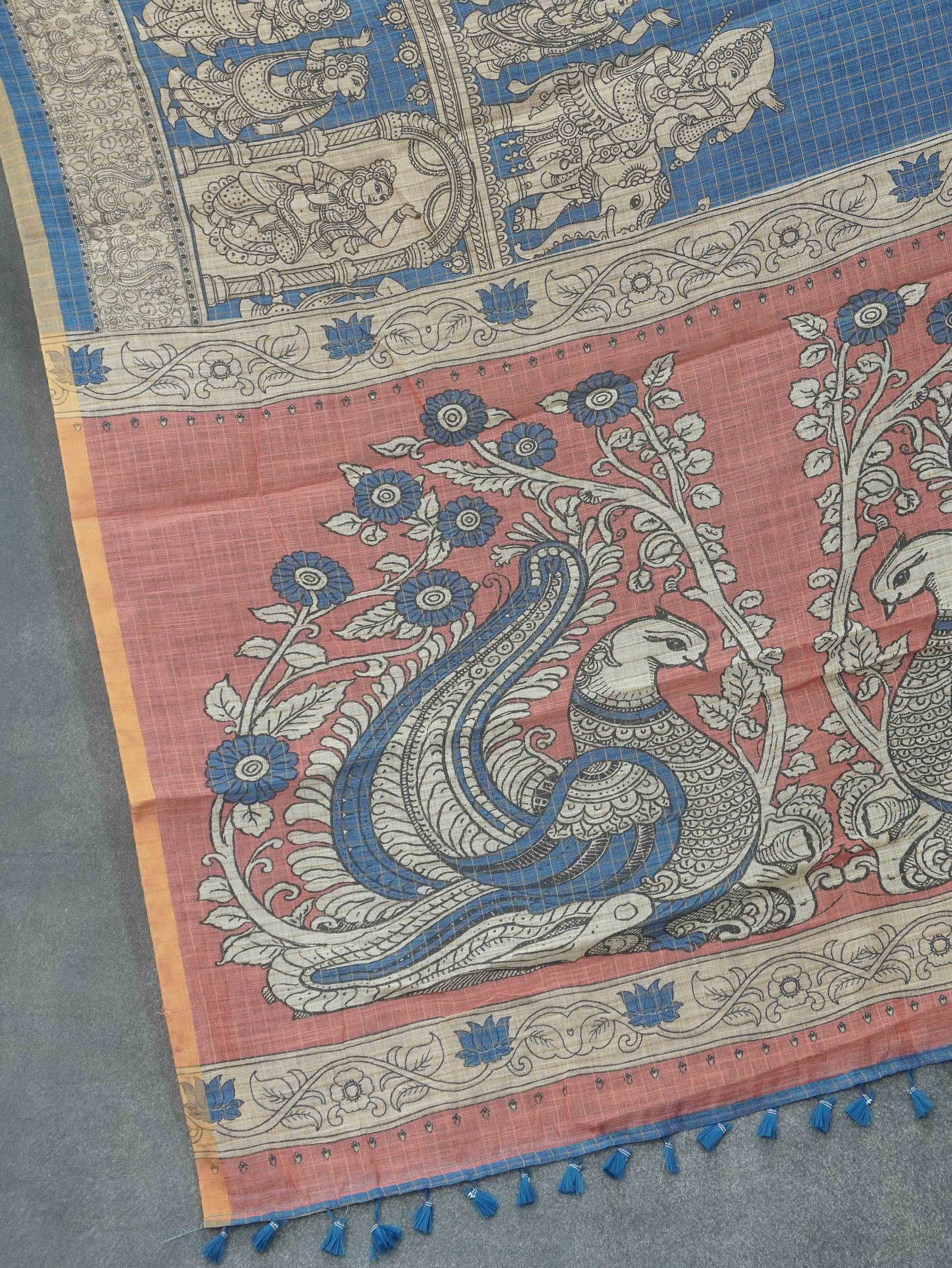 Linen Cotton Saree | TTDS3286