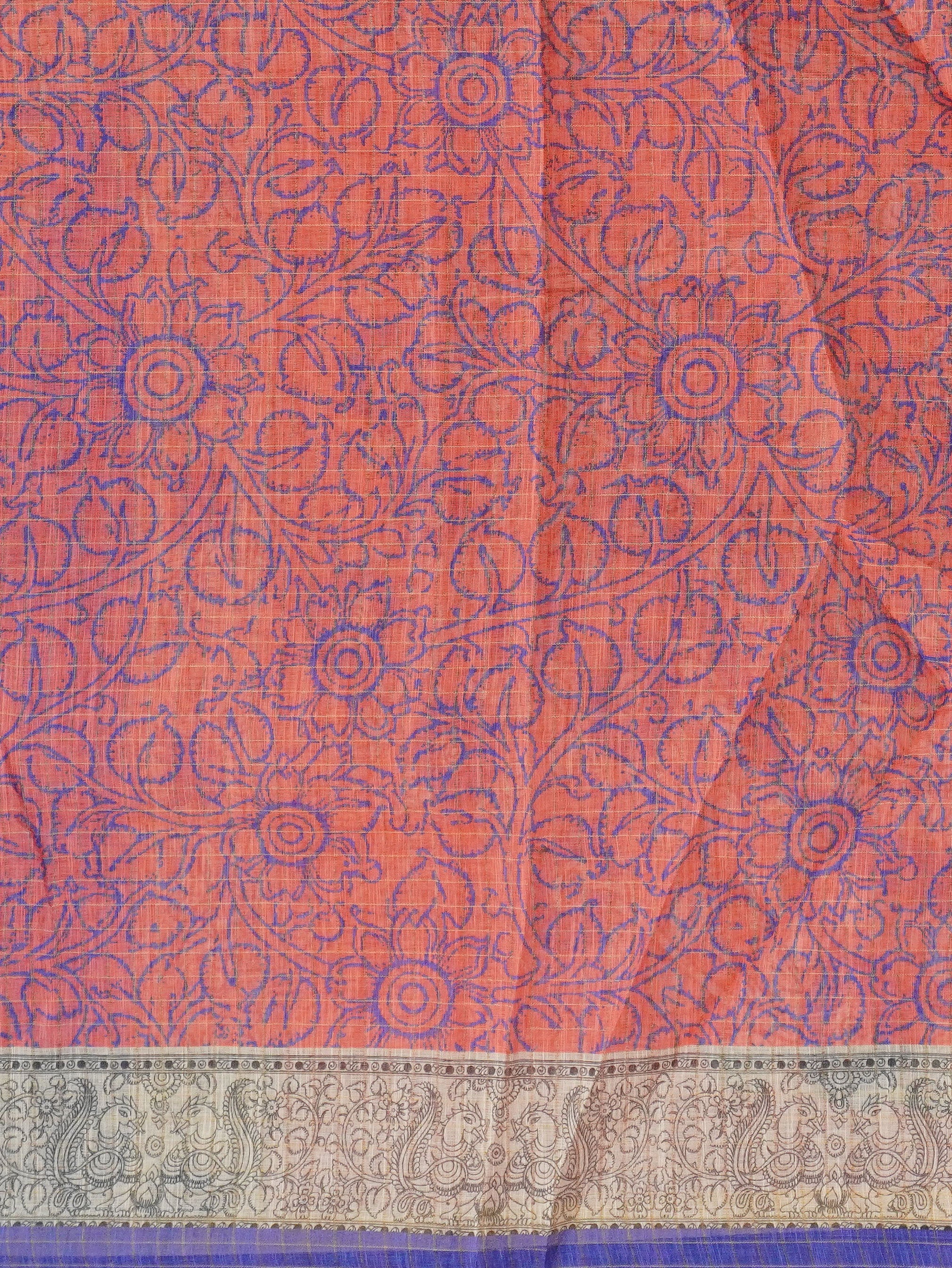 Linen Cotton Saree | TTDS3286