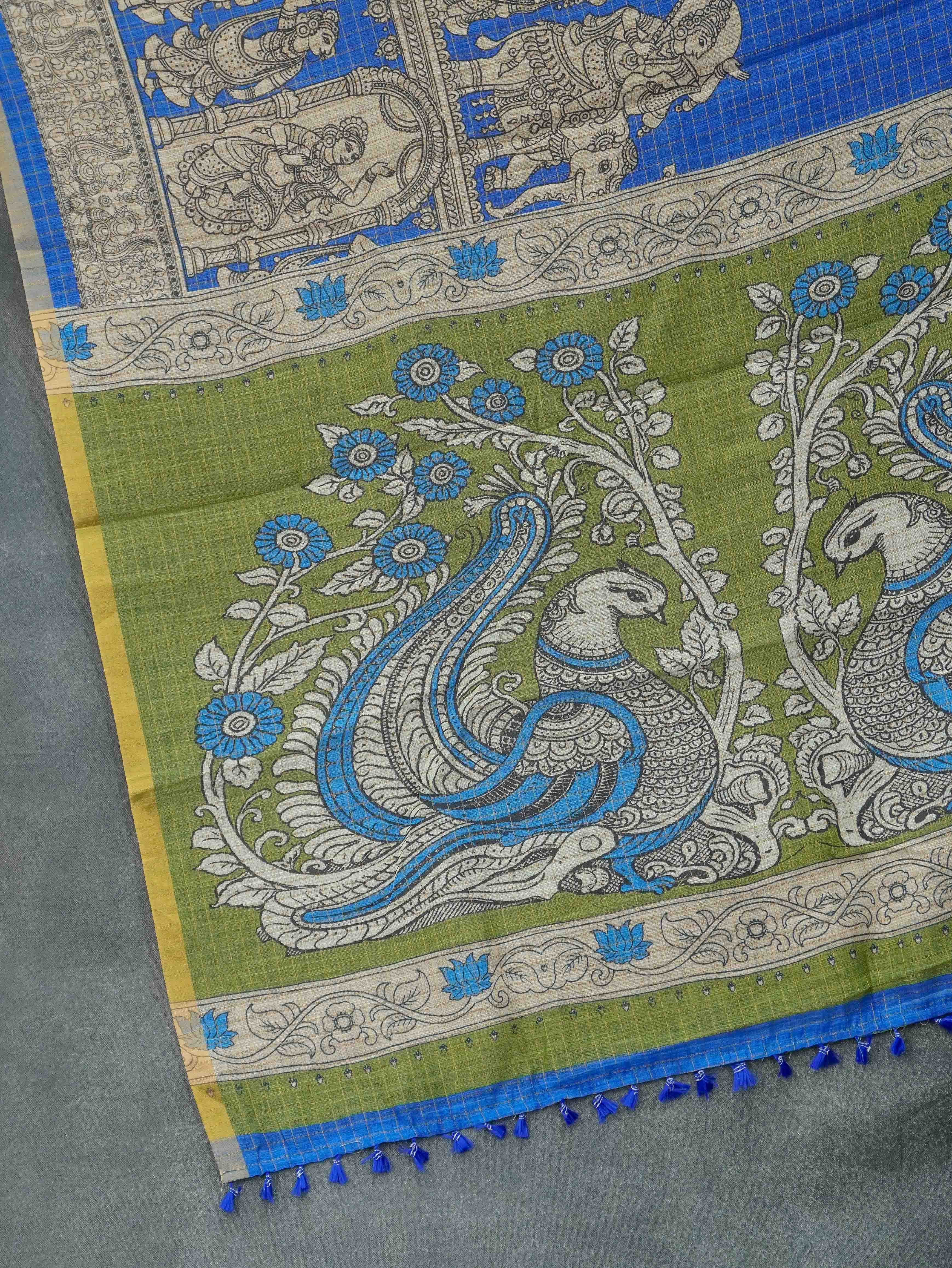 Linen Cotton Saree | TTDS3286