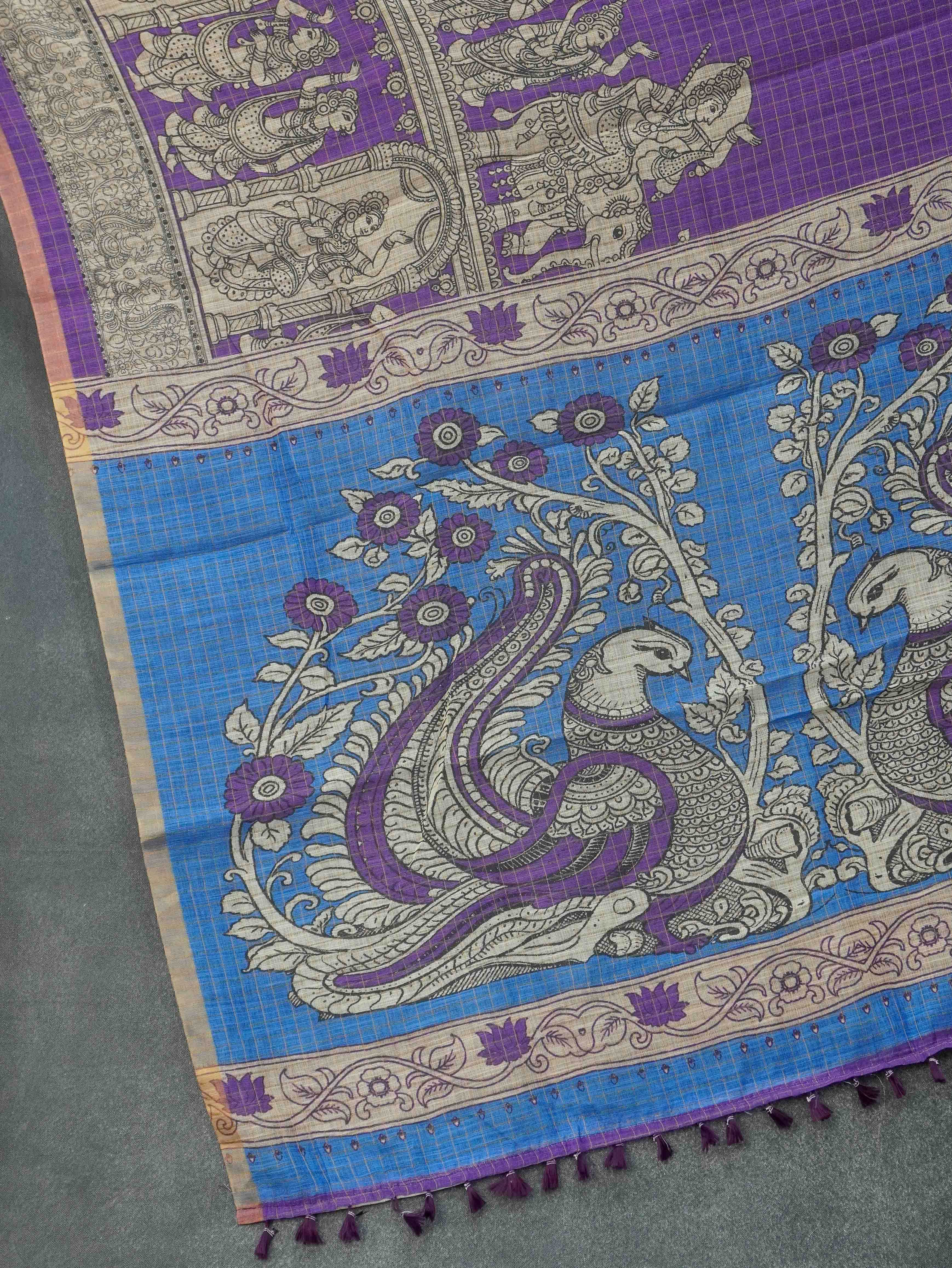 Linen Cotton Saree | TTDS3286
