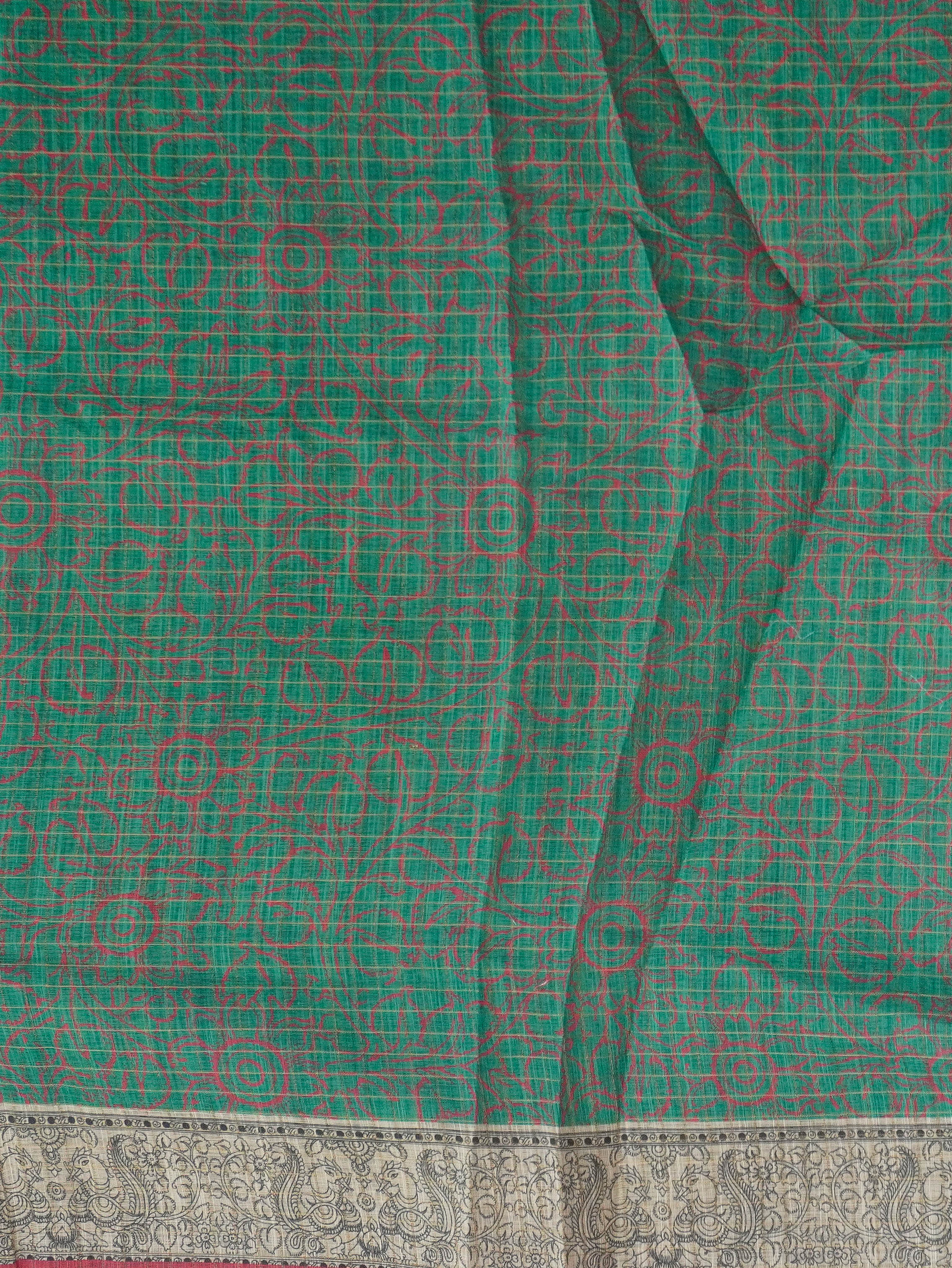 Linen Cotton Saree | TTDS3286