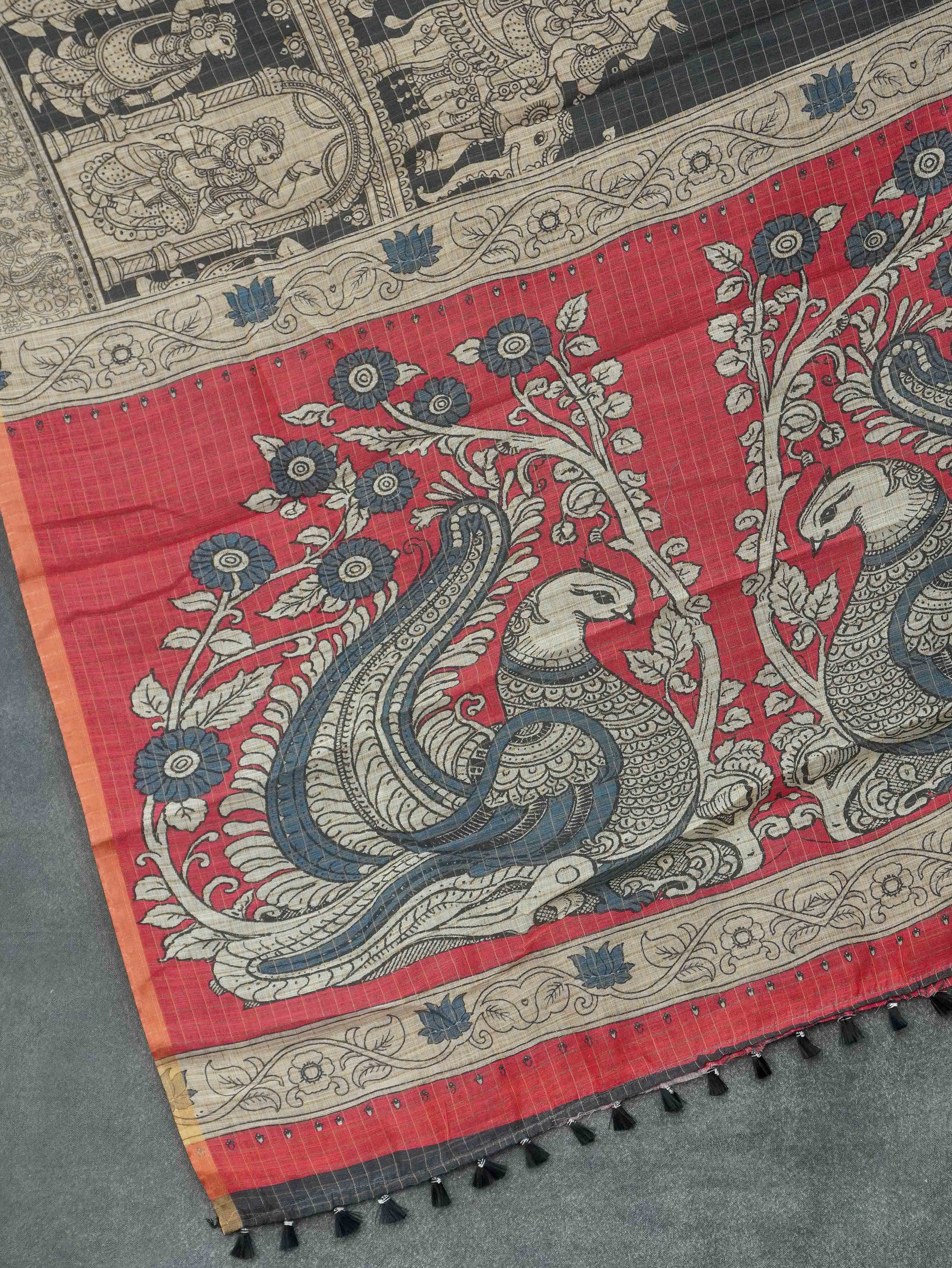 Linen Cotton Saree | TTDS3286
