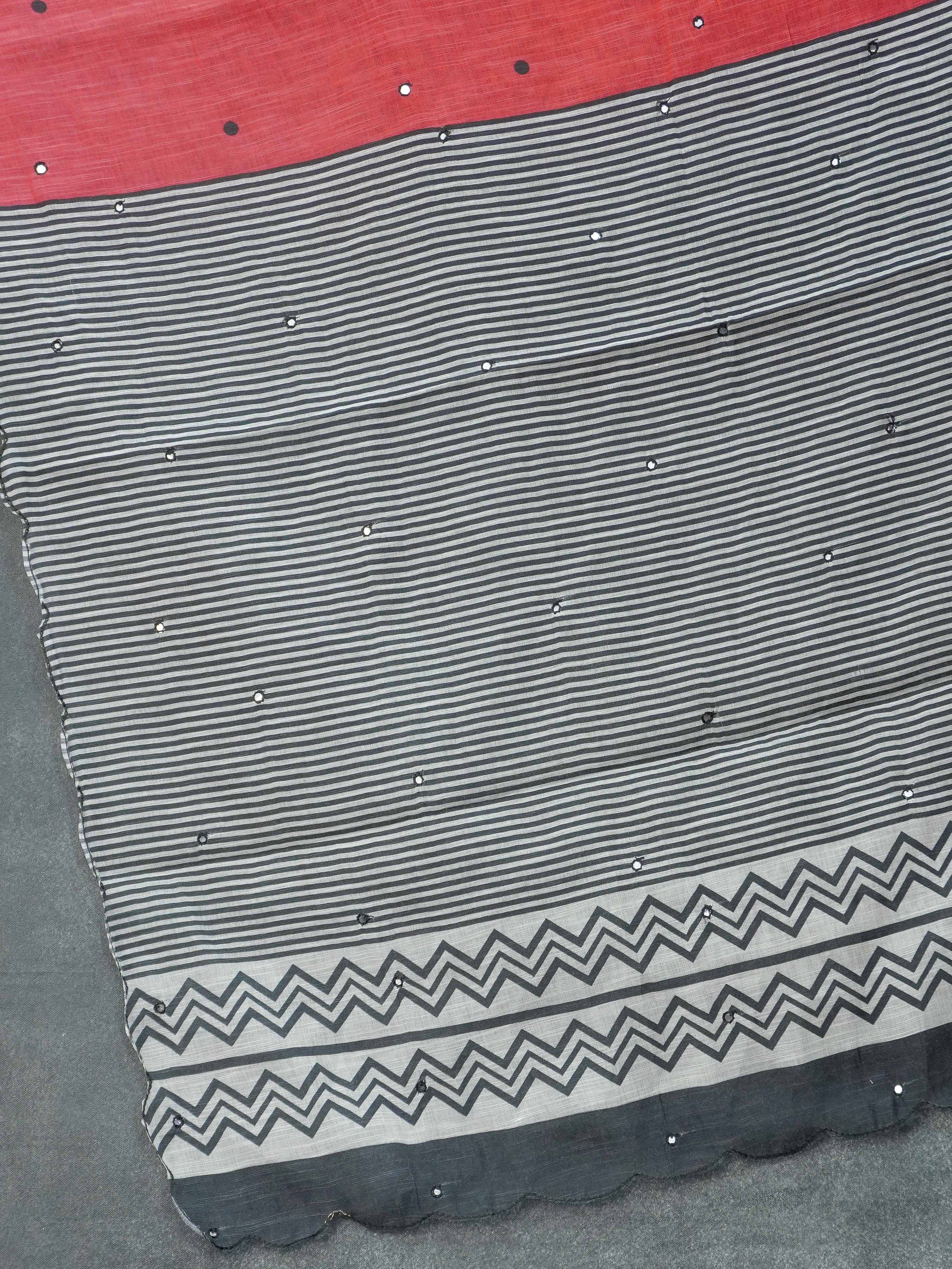 Linen Cotton Saree | TTDS3288