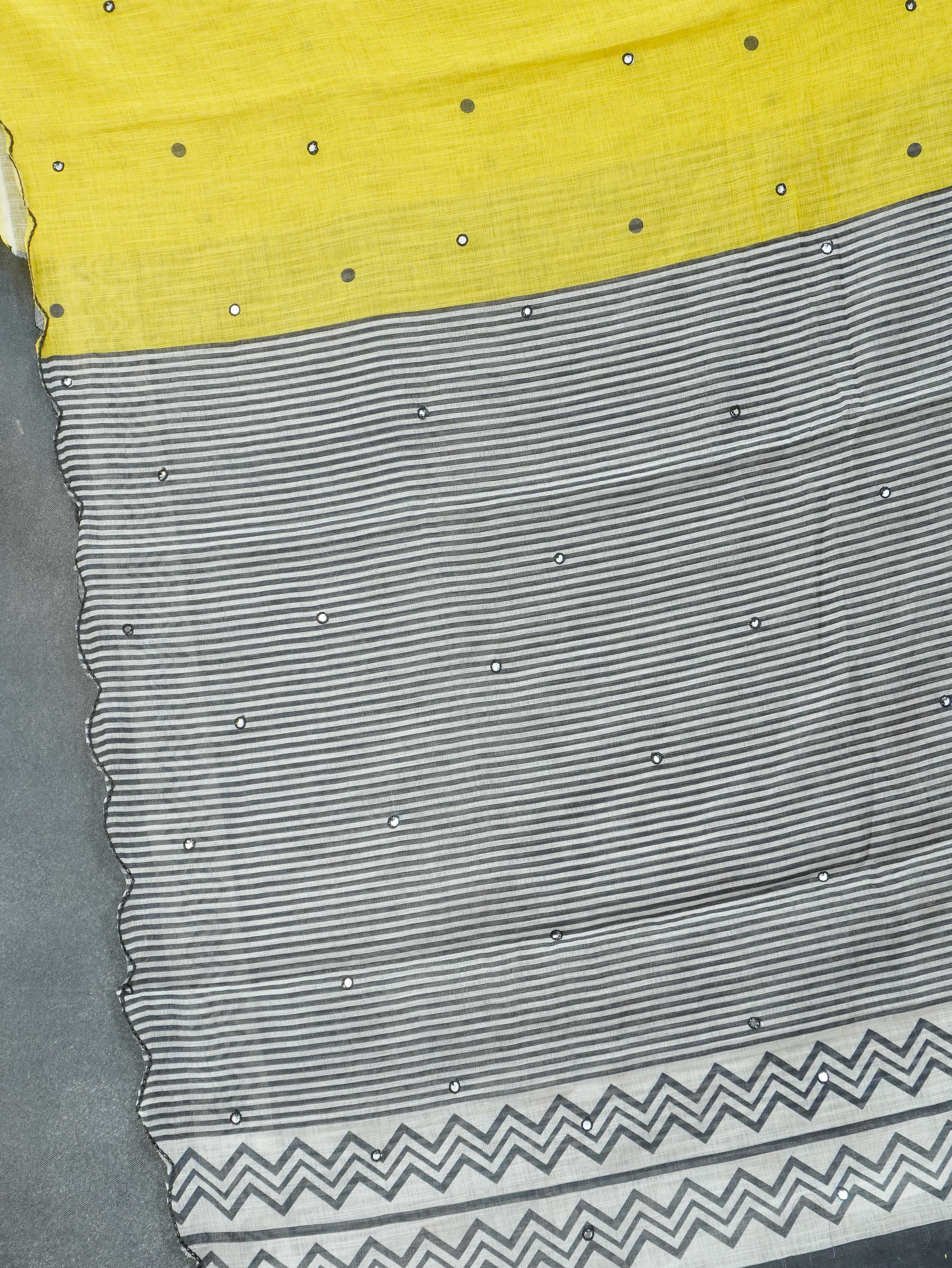 Linen Cotton Saree | TTDS3288