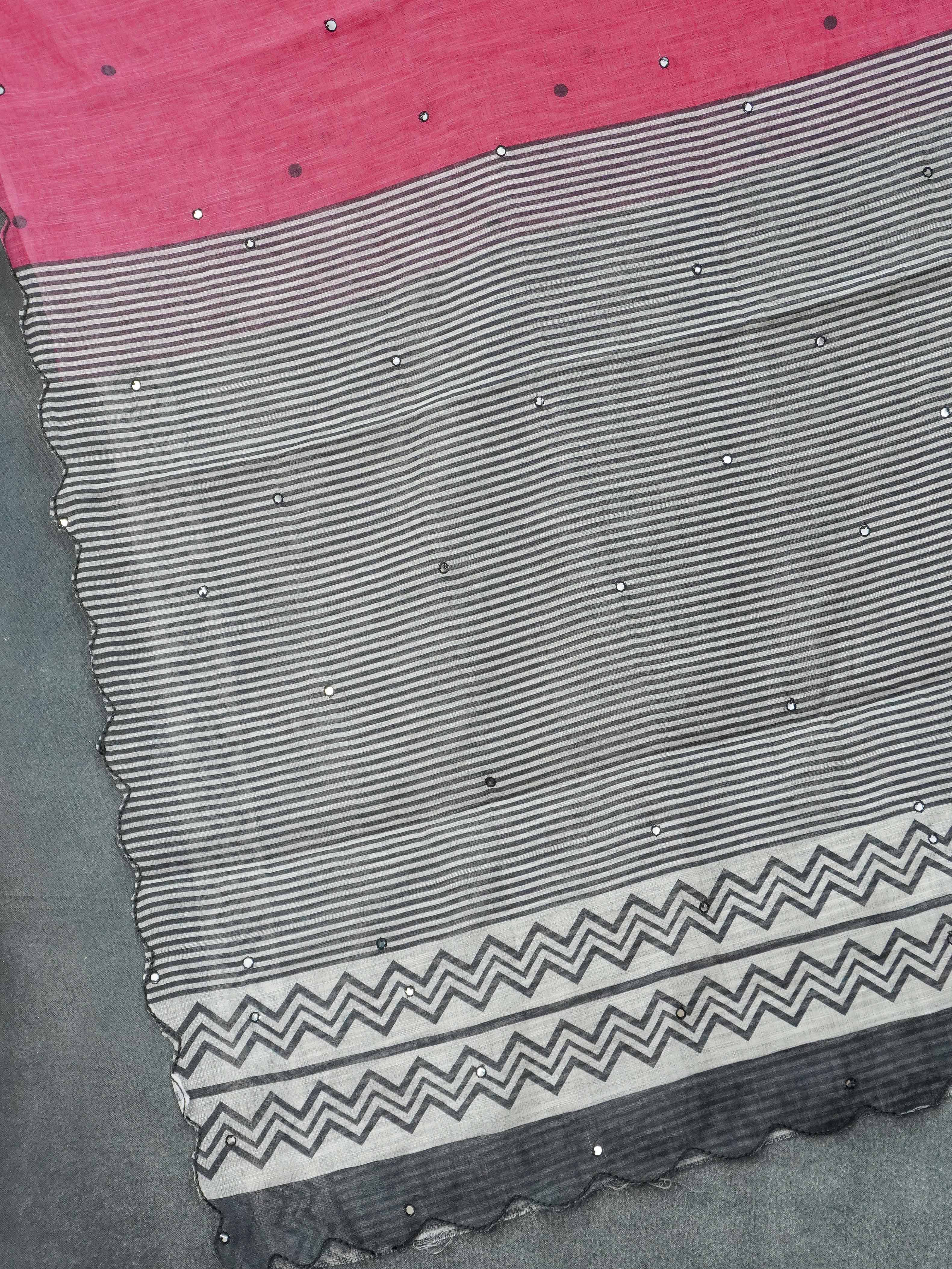Linen Cotton Saree | TTDS3288