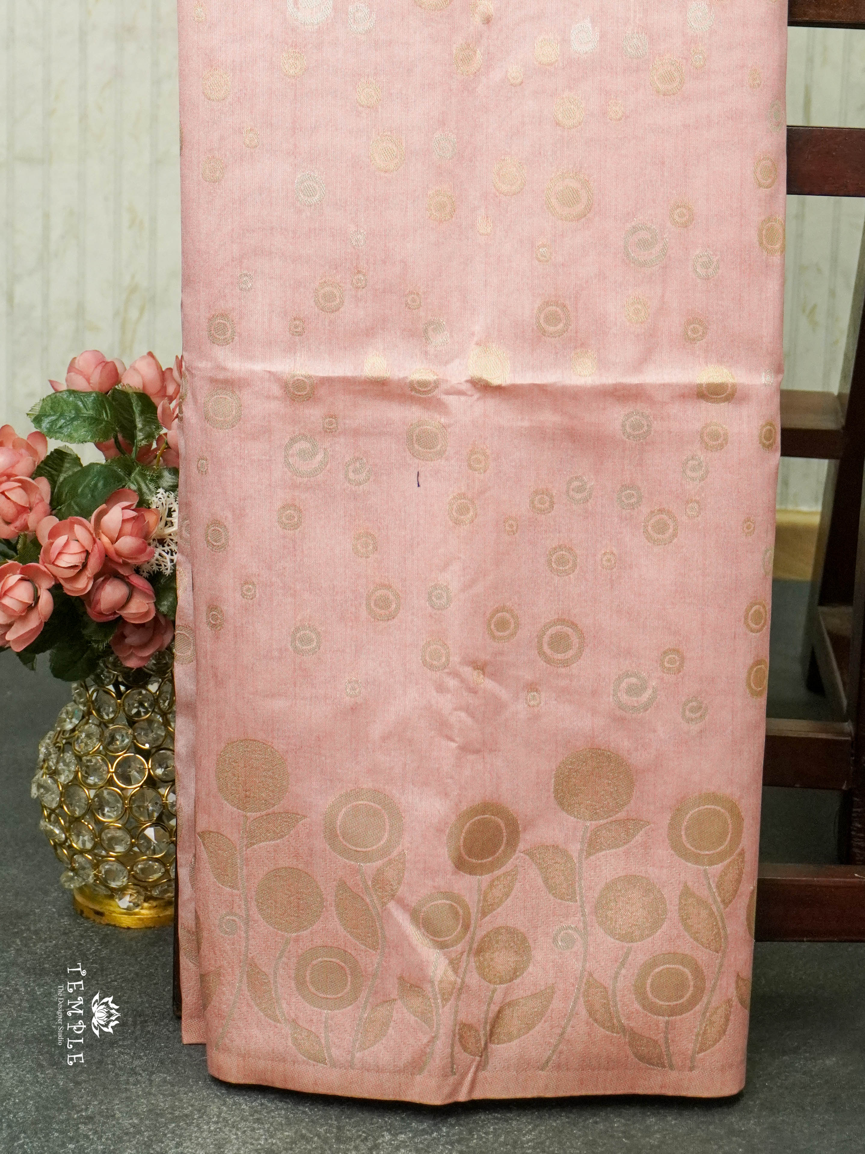 Pastel Chappa Silk Saree   | TTDS1423