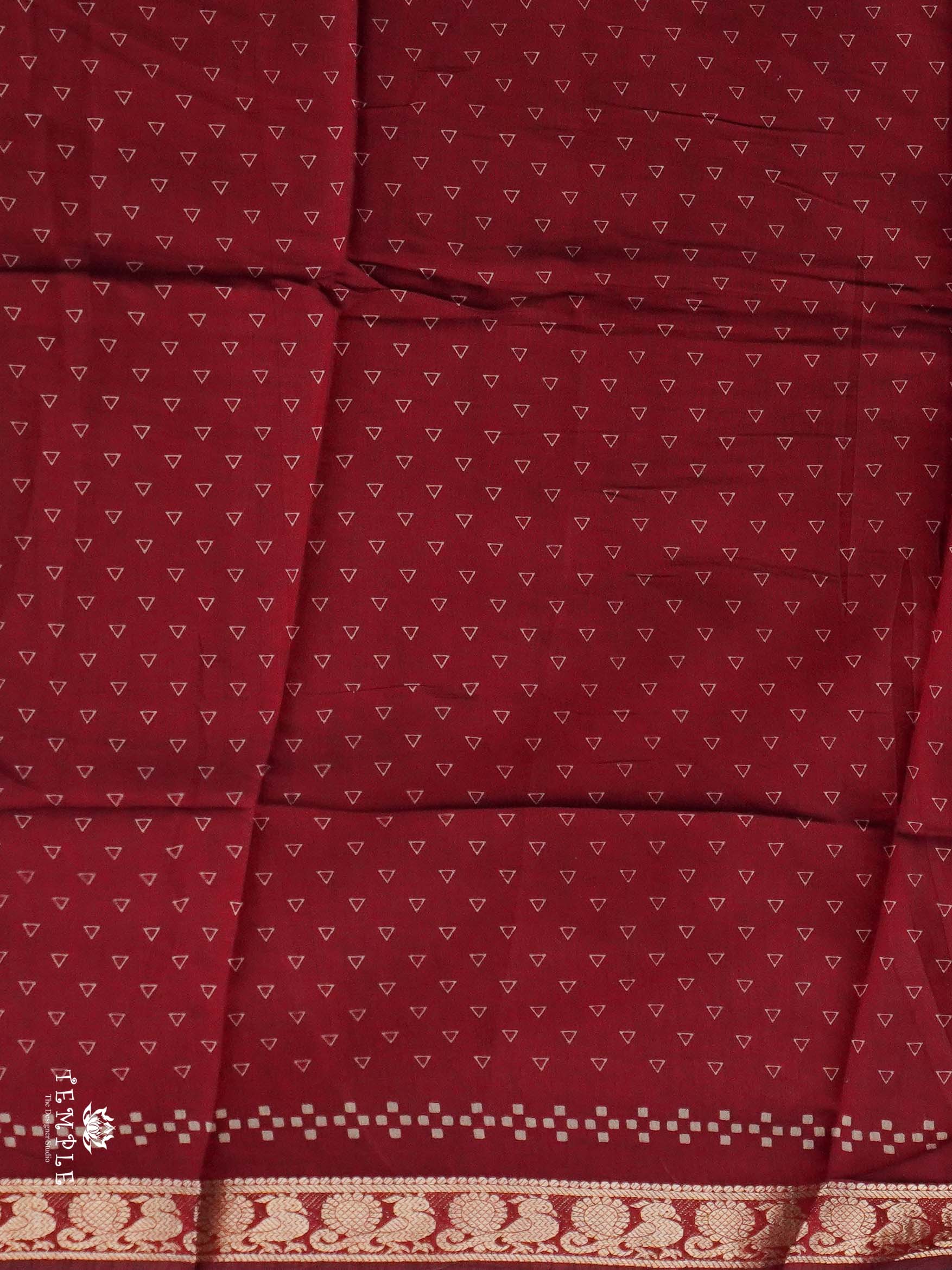 Floral Design mangalagiri Coton Saree | TTDS2385