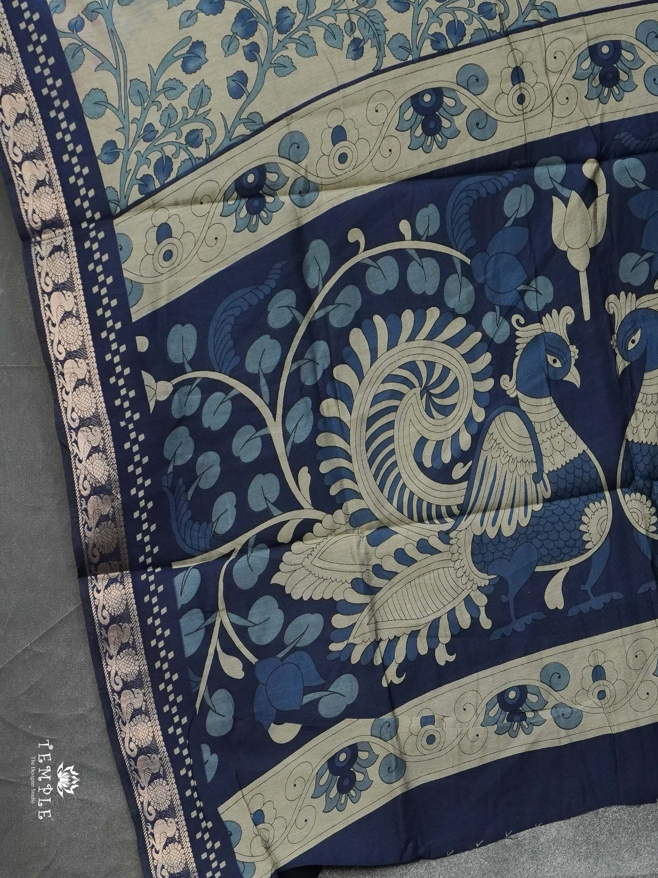 Floral Design mangalagiri Coton Saree | TTDS2385
