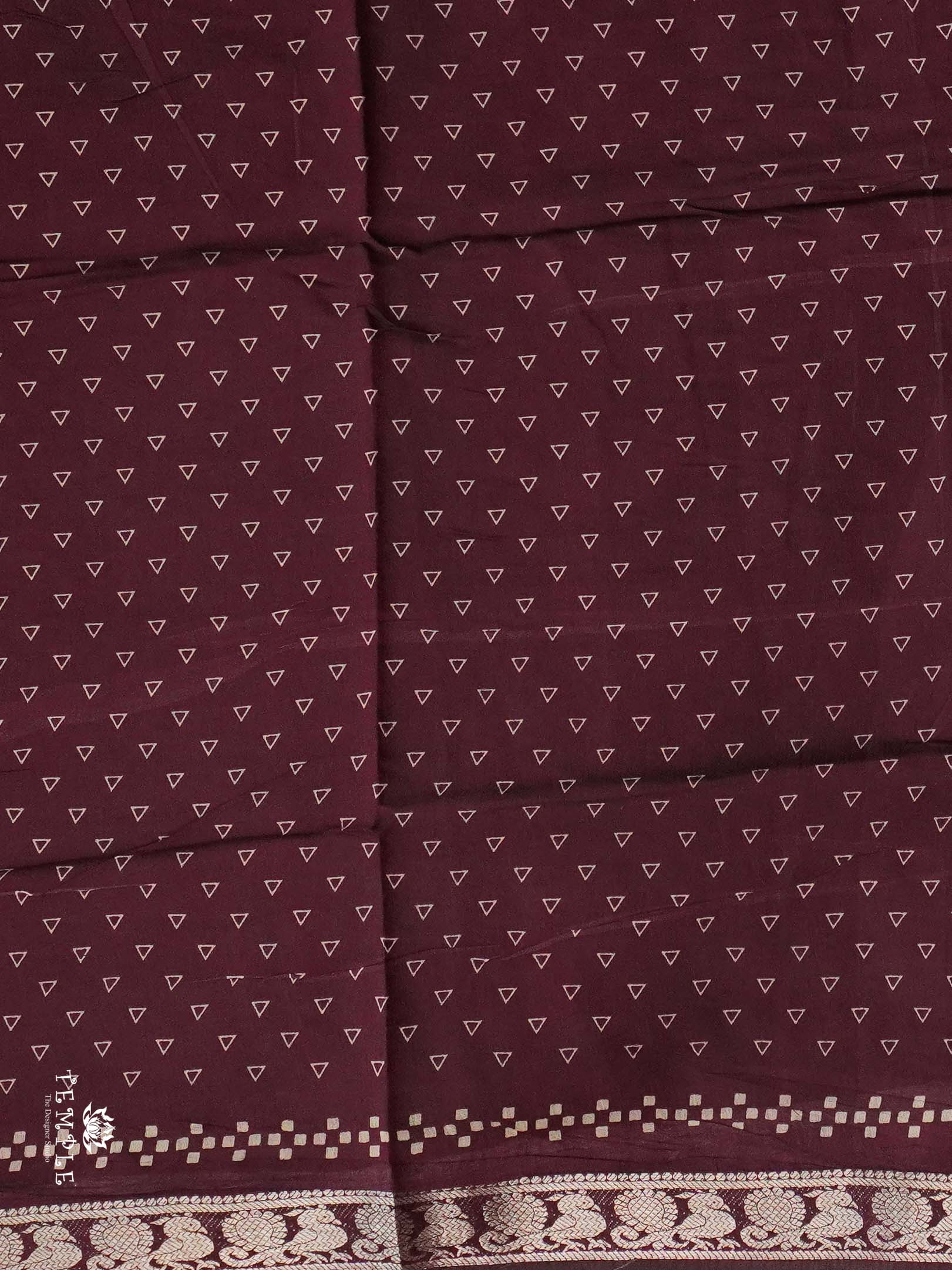 Floral Design mangalagiri Coton Saree | TTDS2385