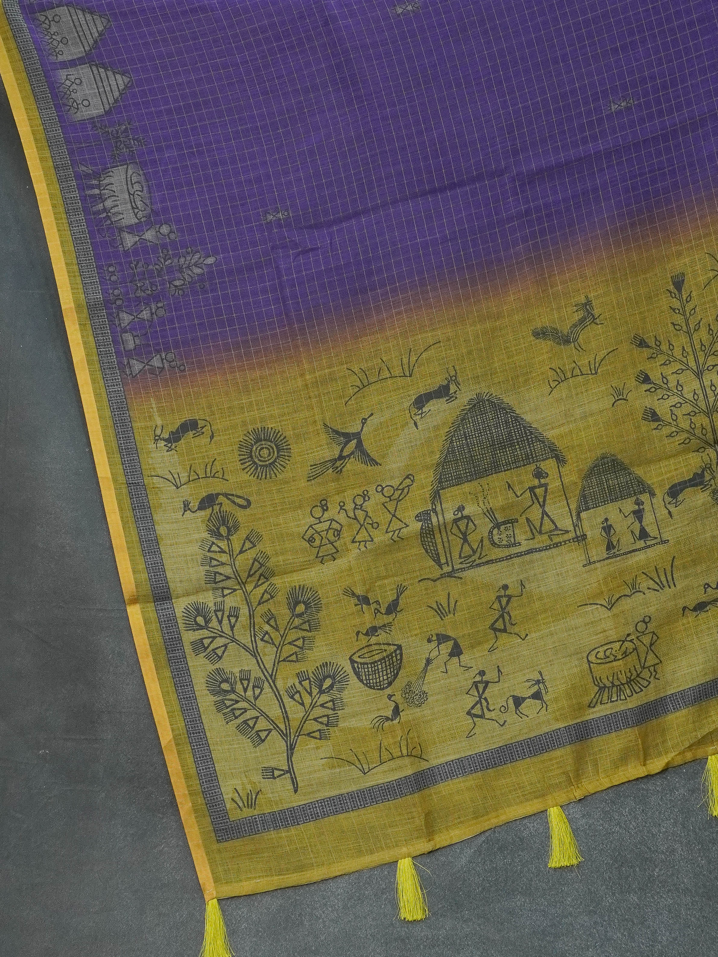 Linen Cotton Saree | TTDS3304