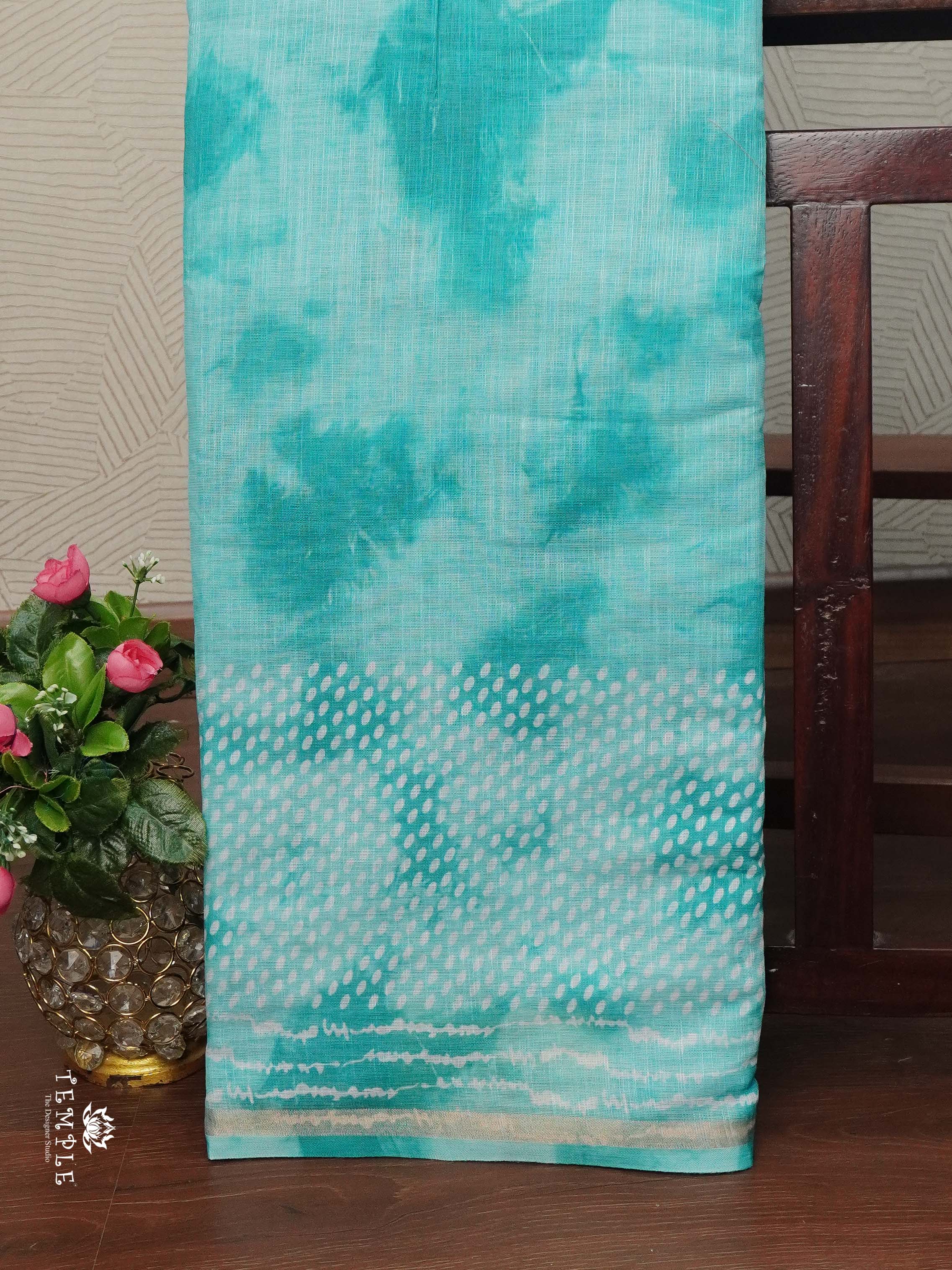 Linen Cotton Saree | TTDS2367