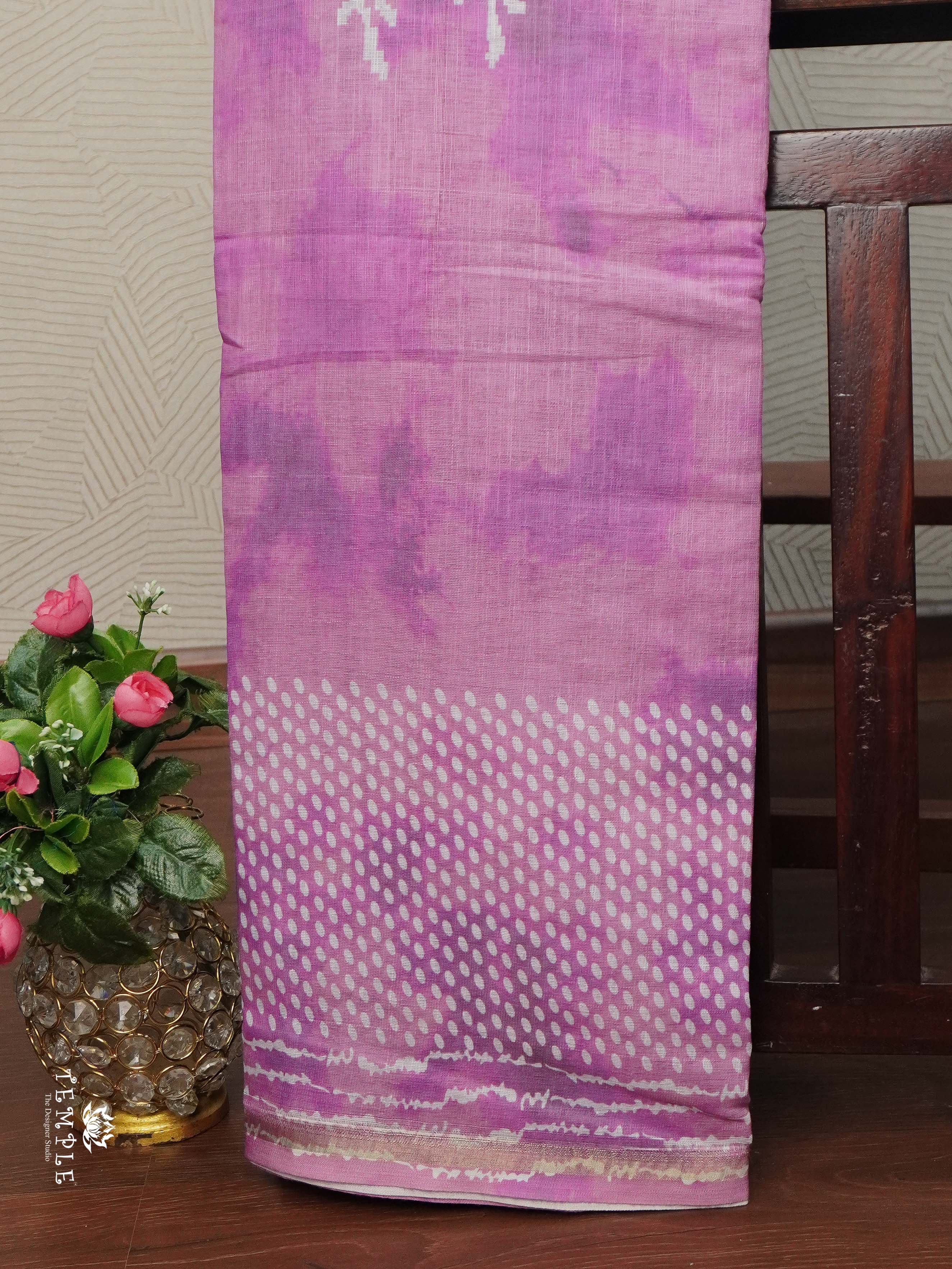 Linen Cotton Saree | TTDS2367
