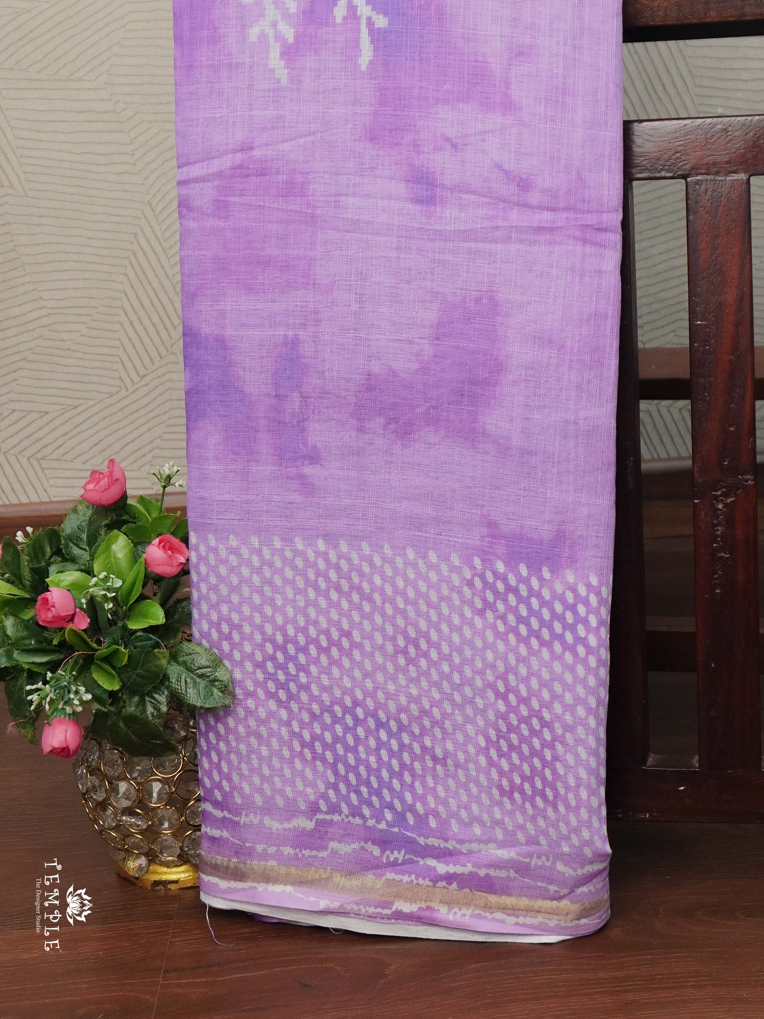 Linen Cotton Saree | TTDS2367