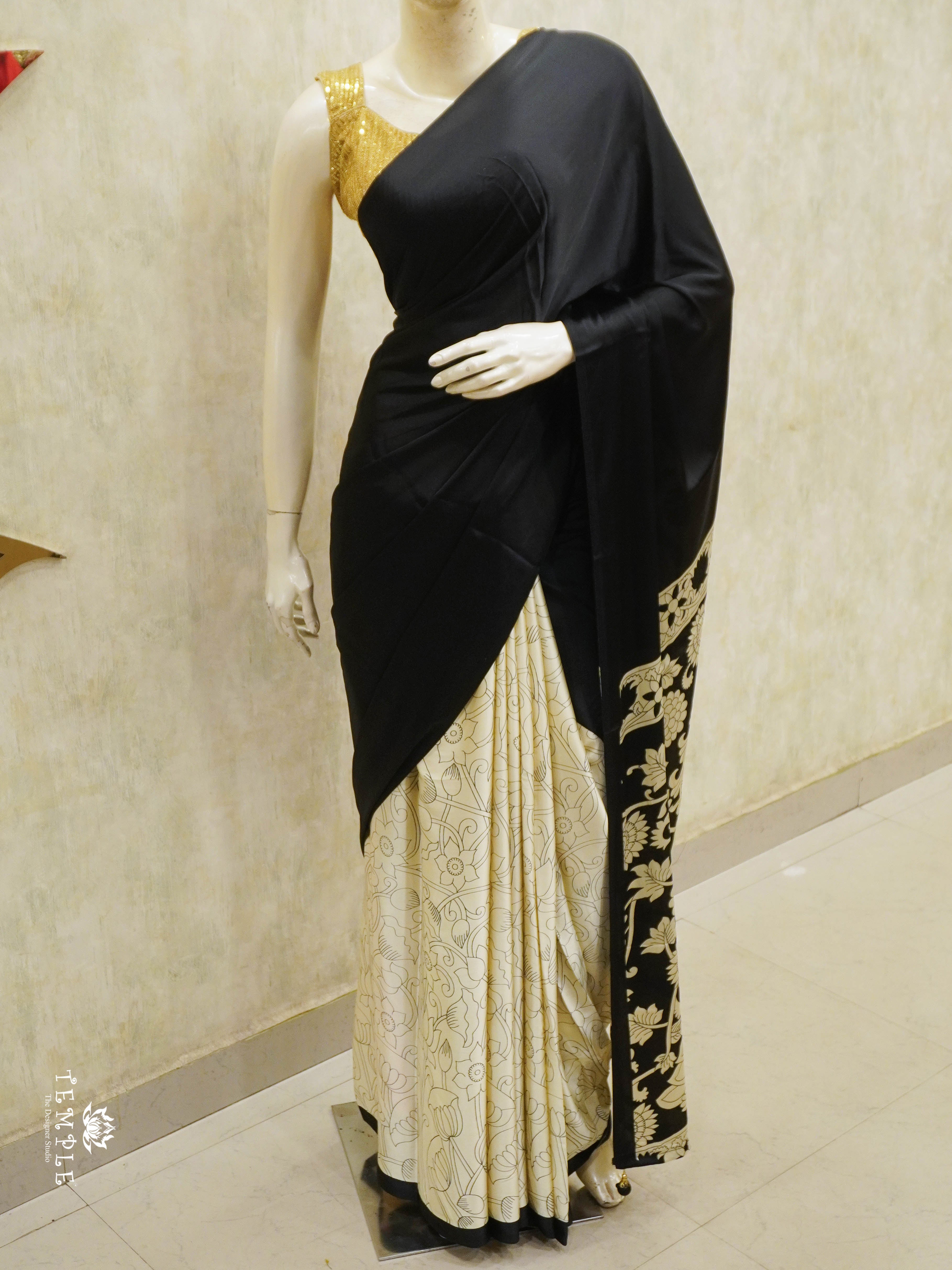 Modal Silk Saree (Half & Half) | TTDS2901