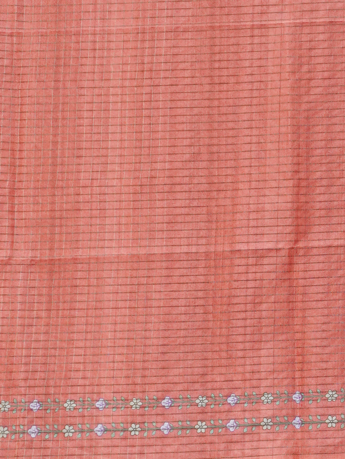 Printed Tussar Saree | TTDS3720