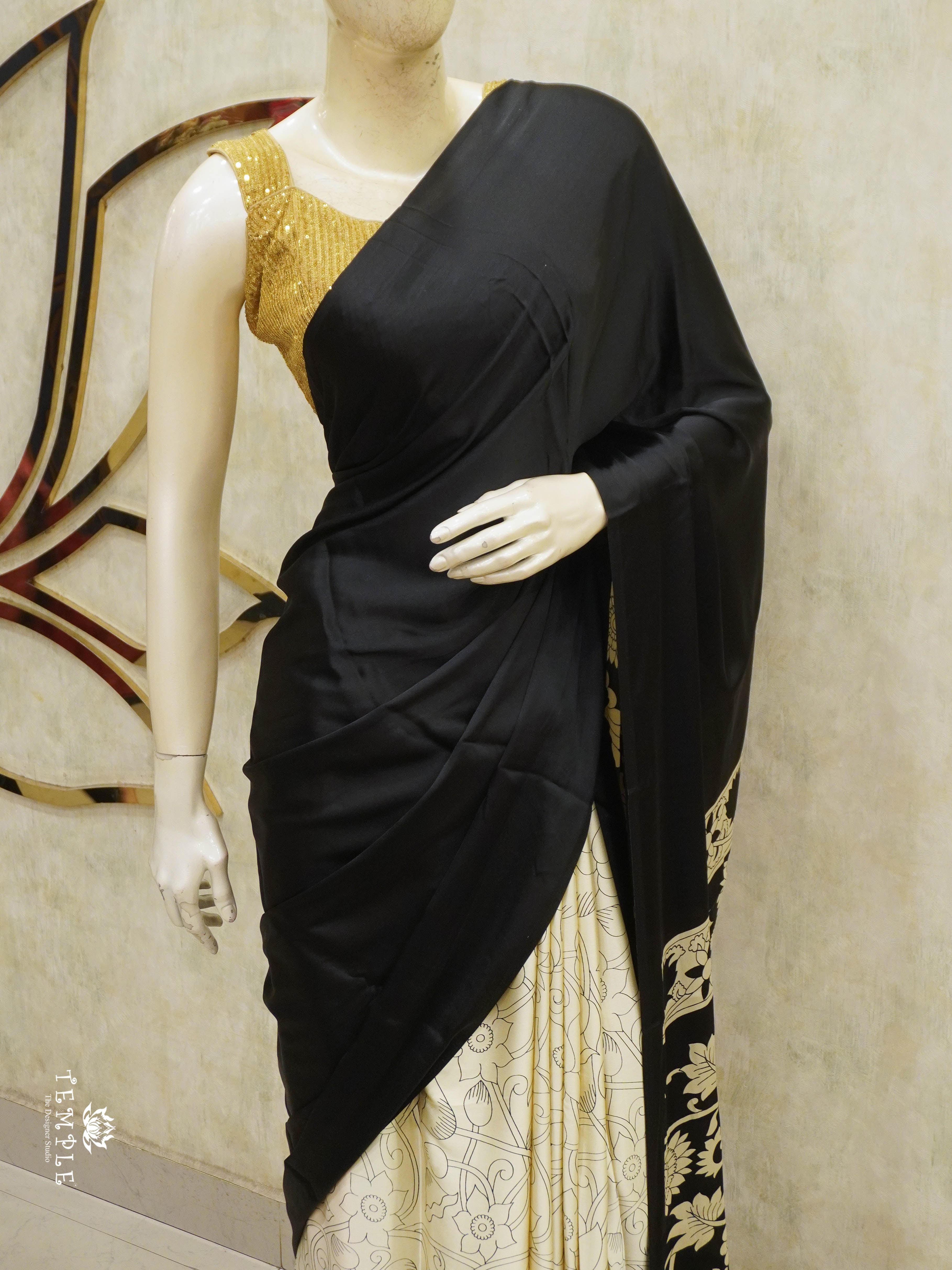 Modal Silk Saree (Half & Half) | TTDS2901