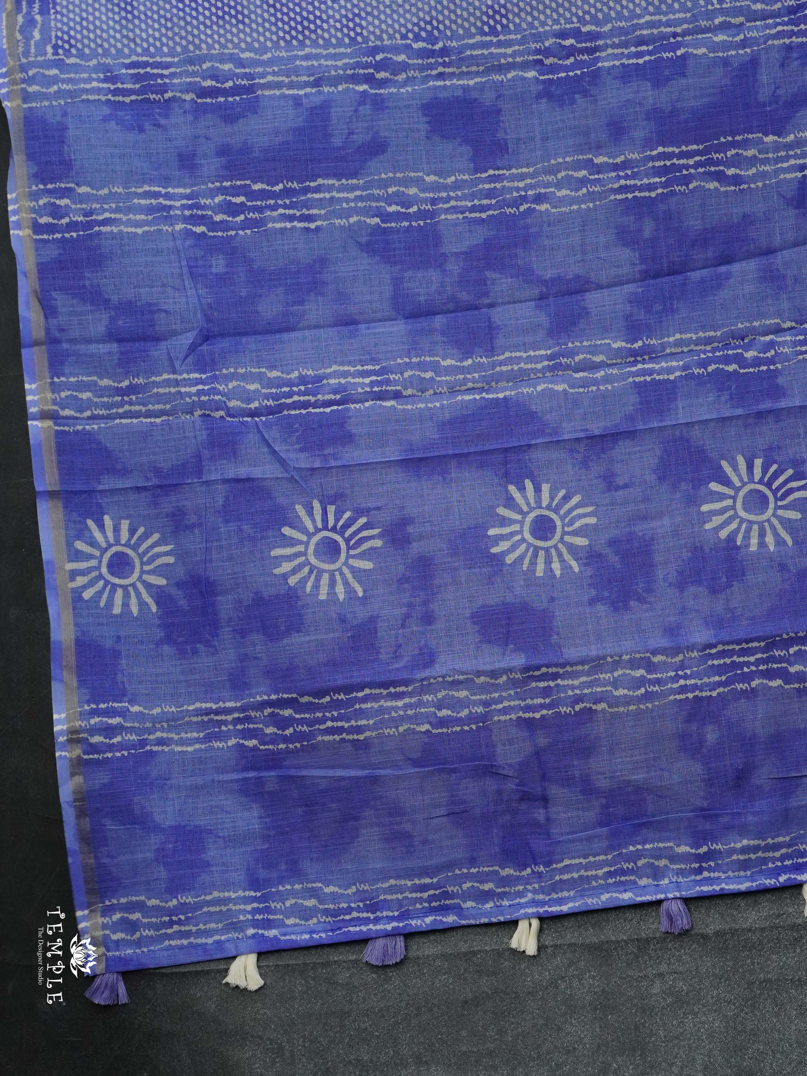 Linen Cotton Saree | TTDS2367