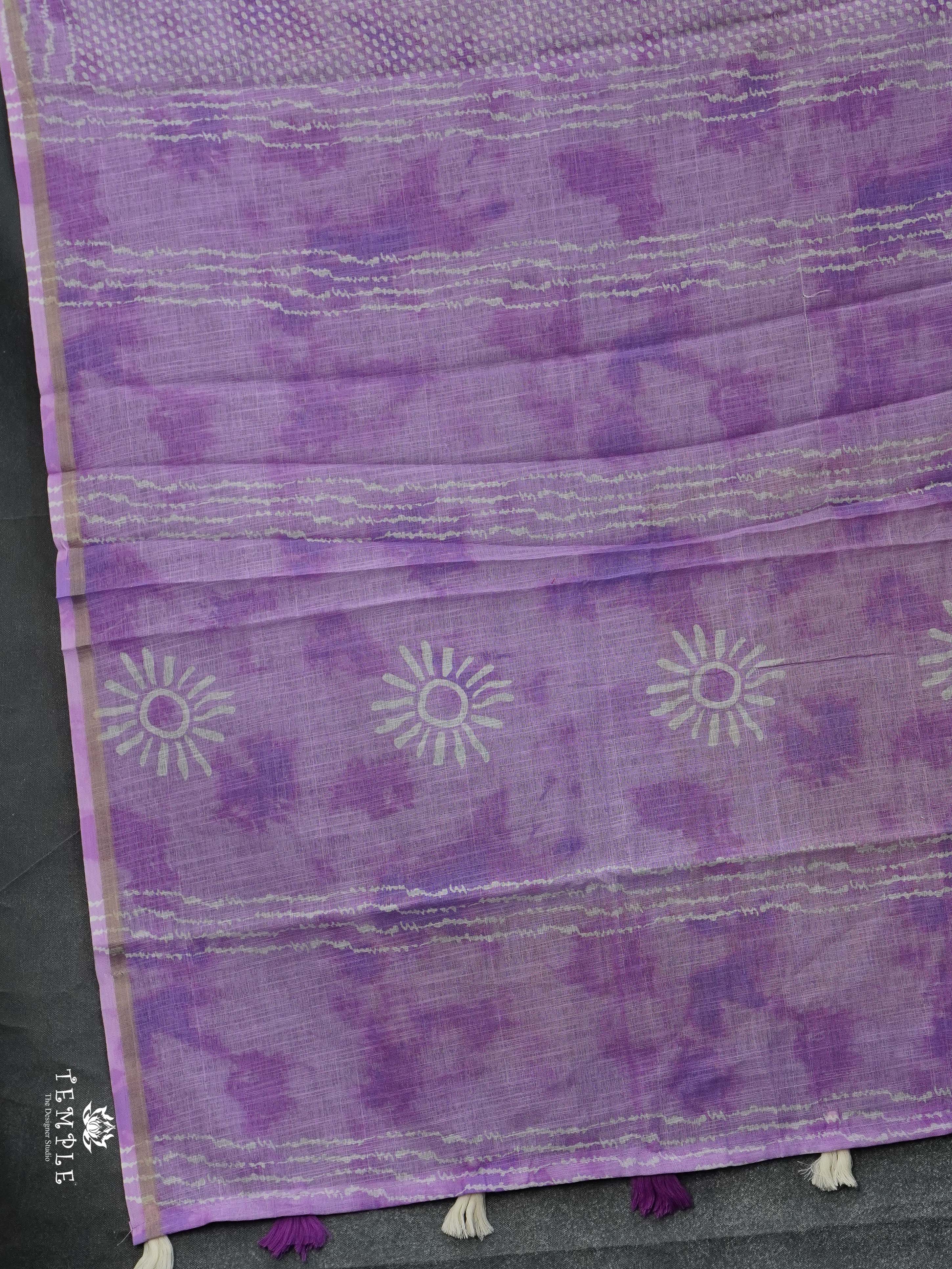 Linen Cotton Saree | TTDS2367