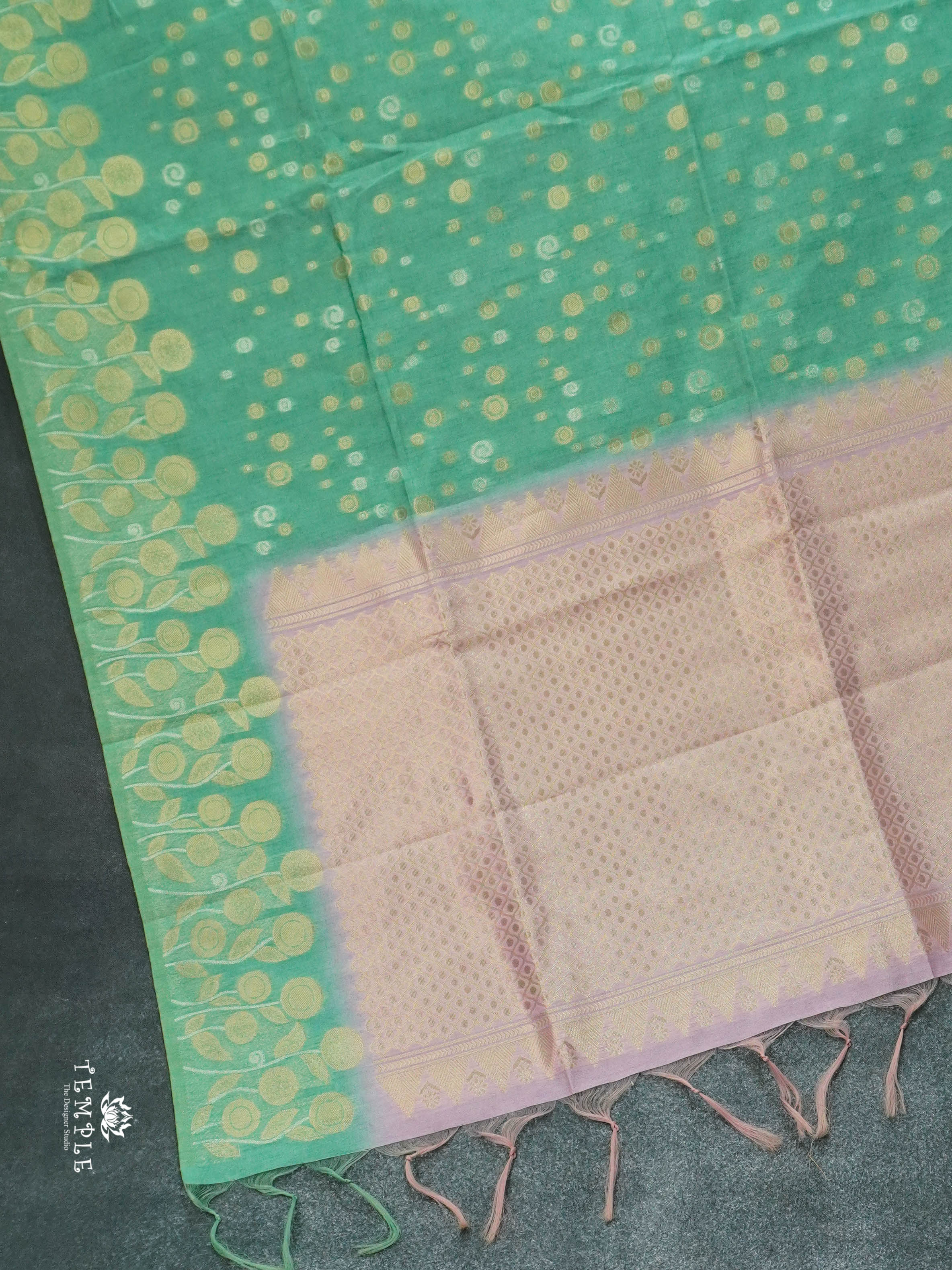 Pastel Chappa Silk Saree   | TTDS1423