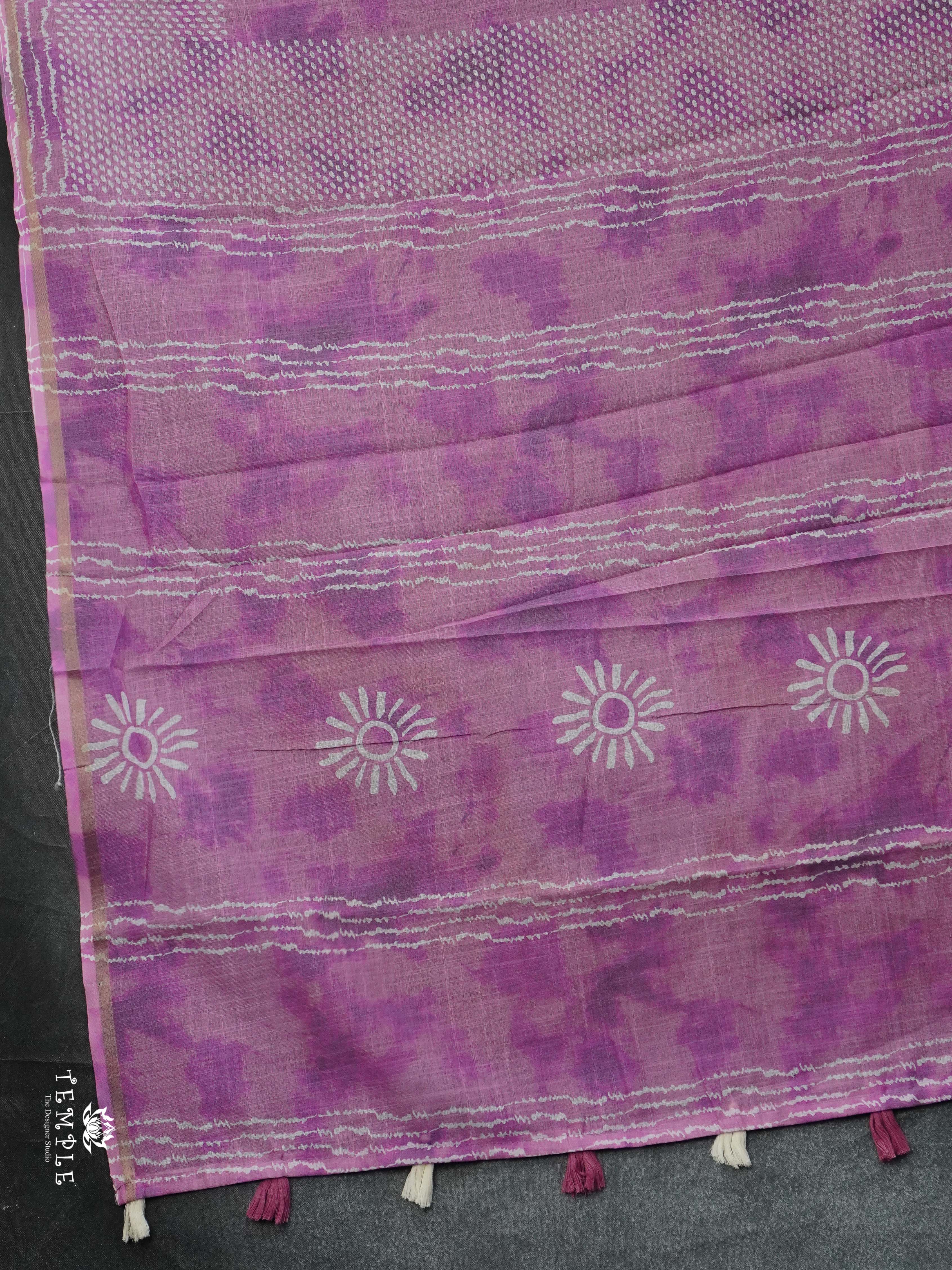 Linen Cotton Saree | TTDS2367