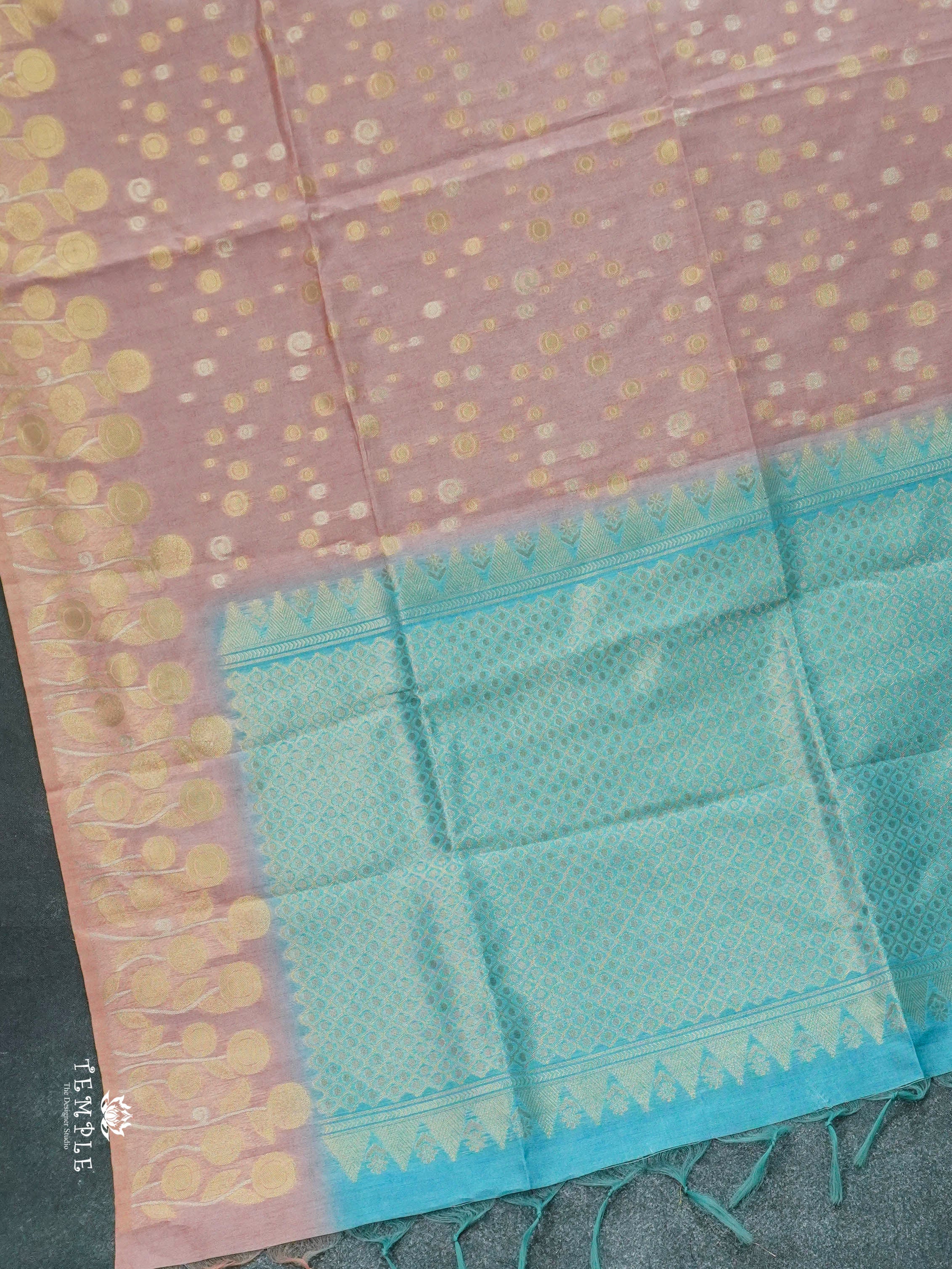 Pastel Chappa Silk Saree   | TTDS1423