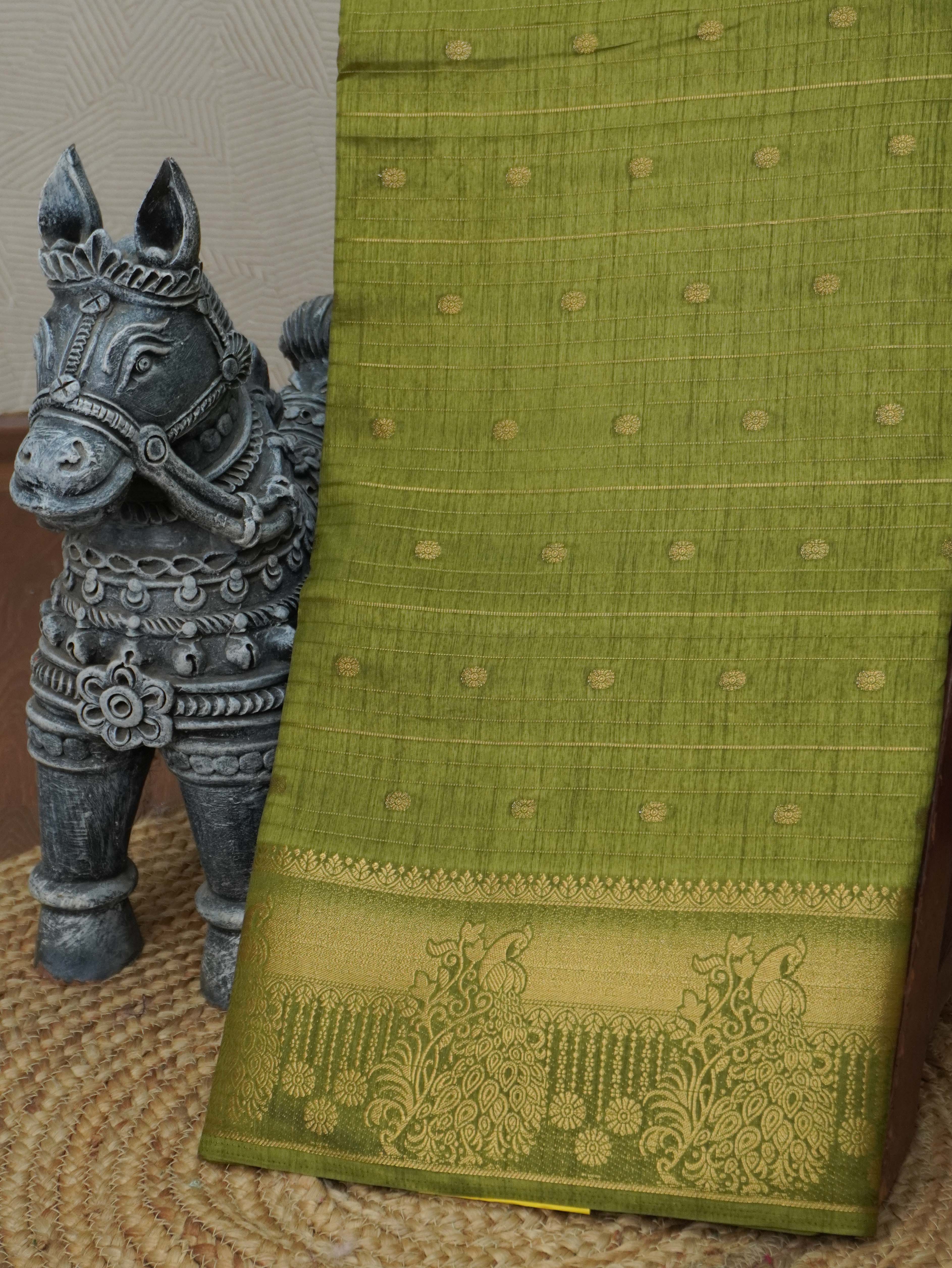 Semi Tussar Silk Saree | TTDS3313