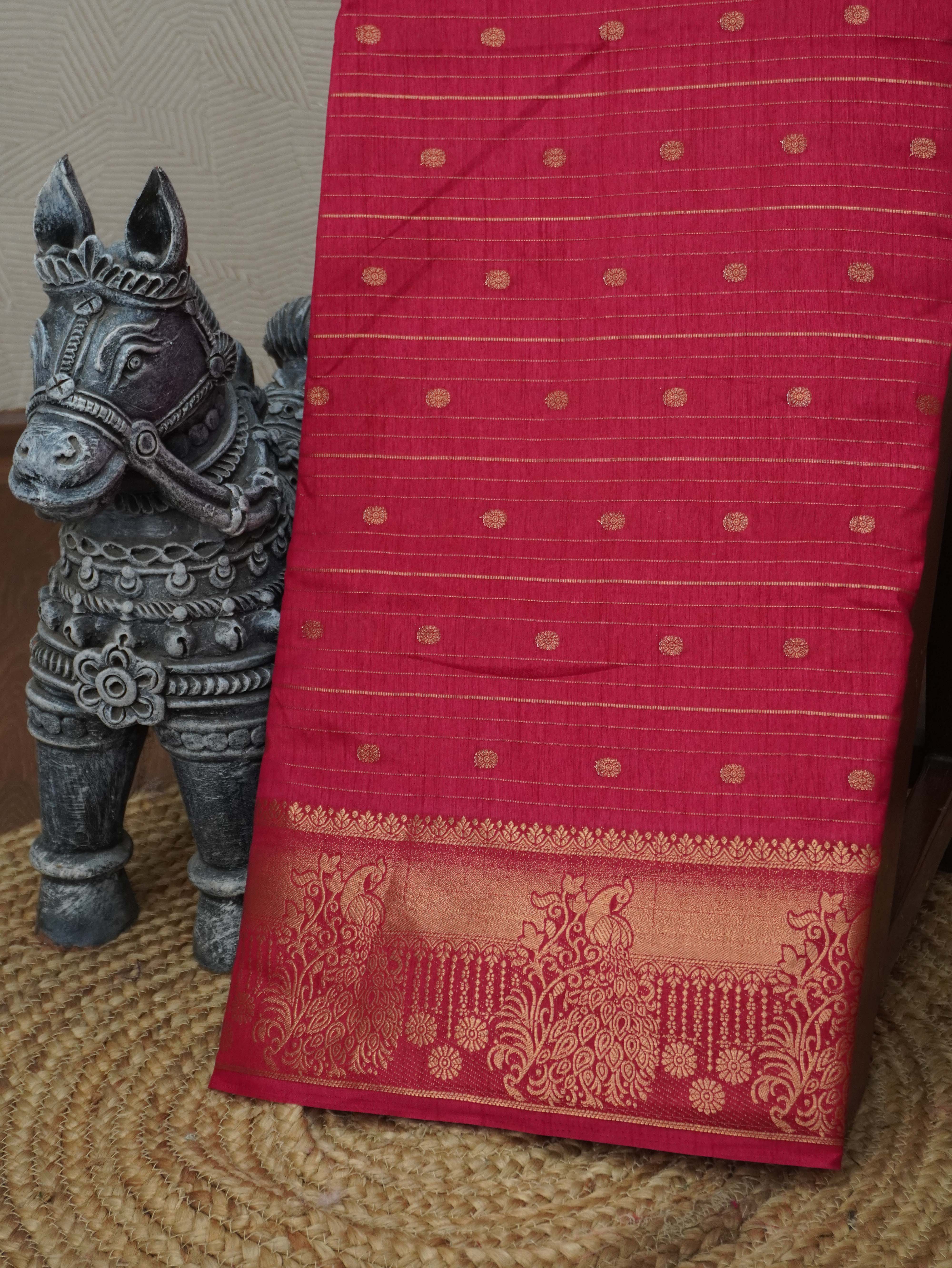 Semi Tussar Silk Saree | TTDS3313
