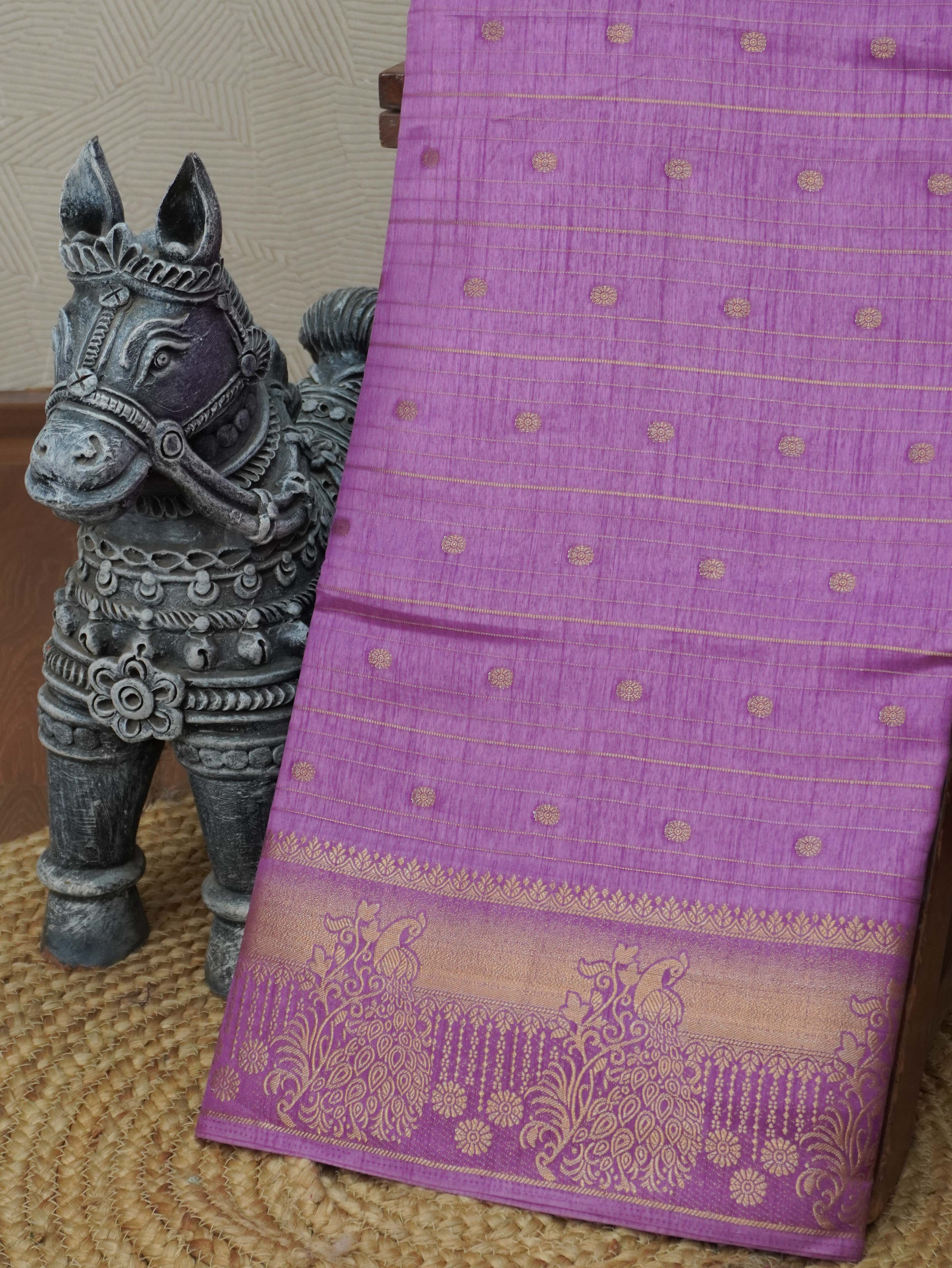 Semi Tussar Silk Saree | TTDS3313