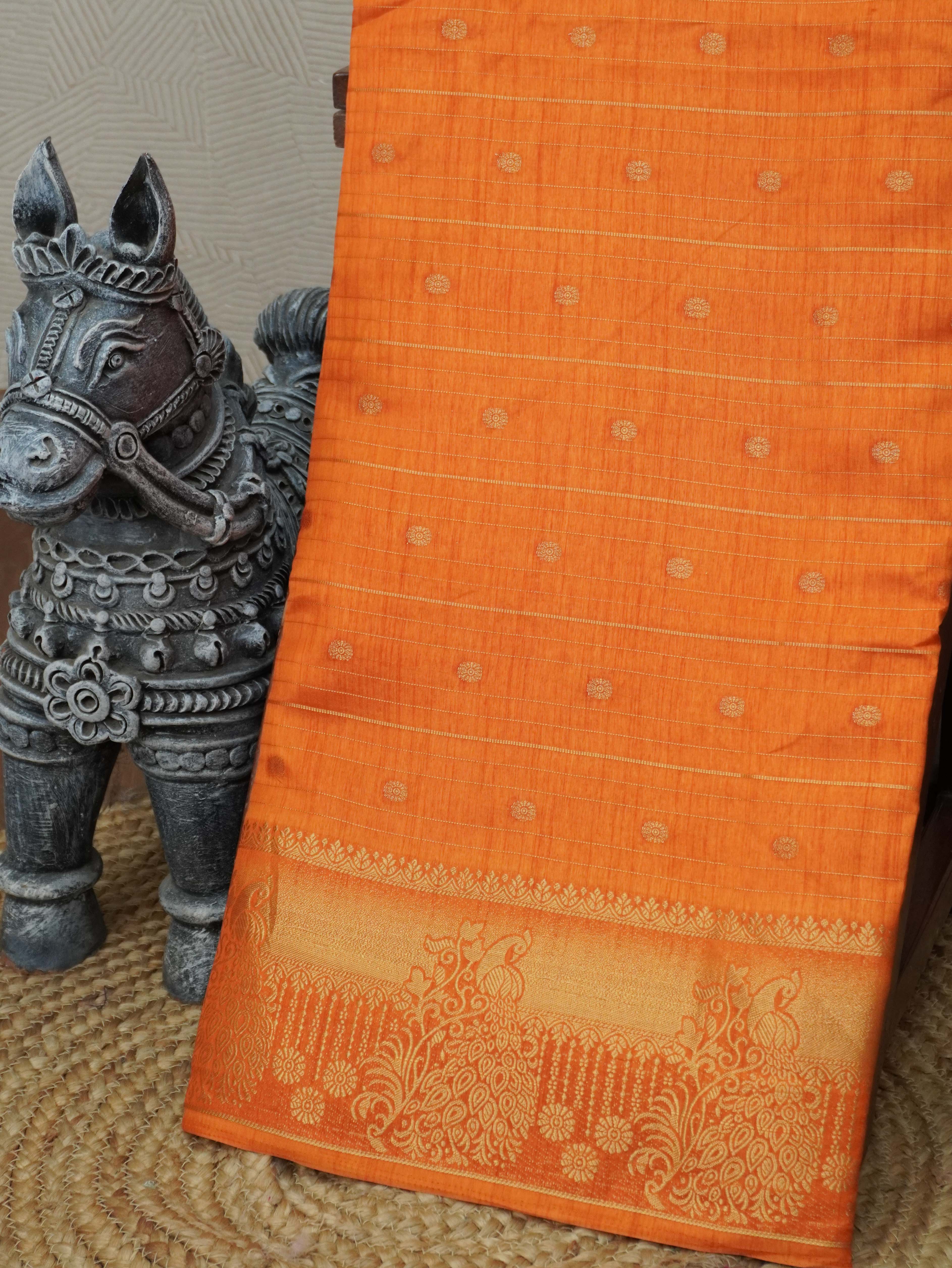 Semi Tussar Silk Saree | TTDS3313