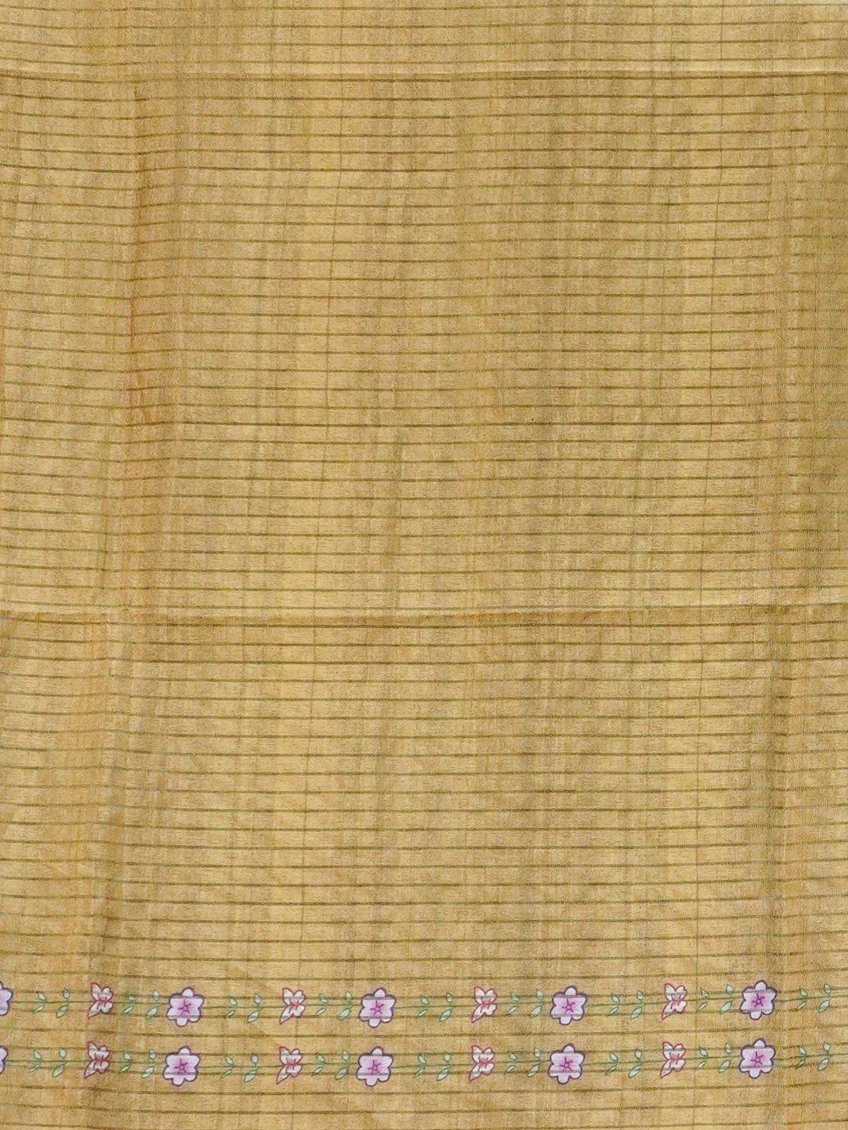 Printed Tussar Saree | TTDS3721