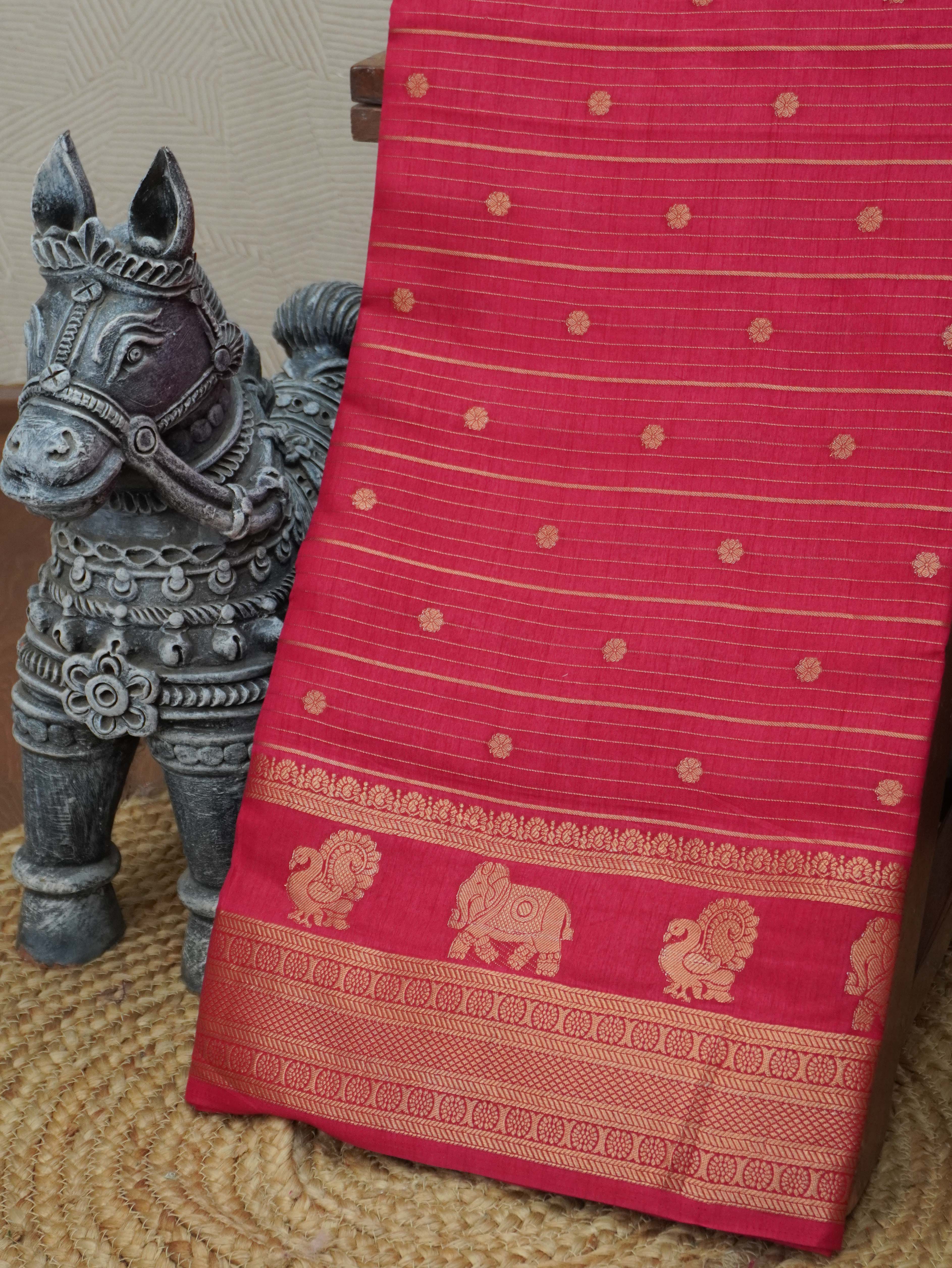Semi Tussar Saree | TTDS3302