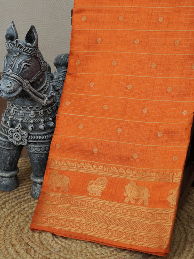 Semi Tussar Saree | TTDS3302
