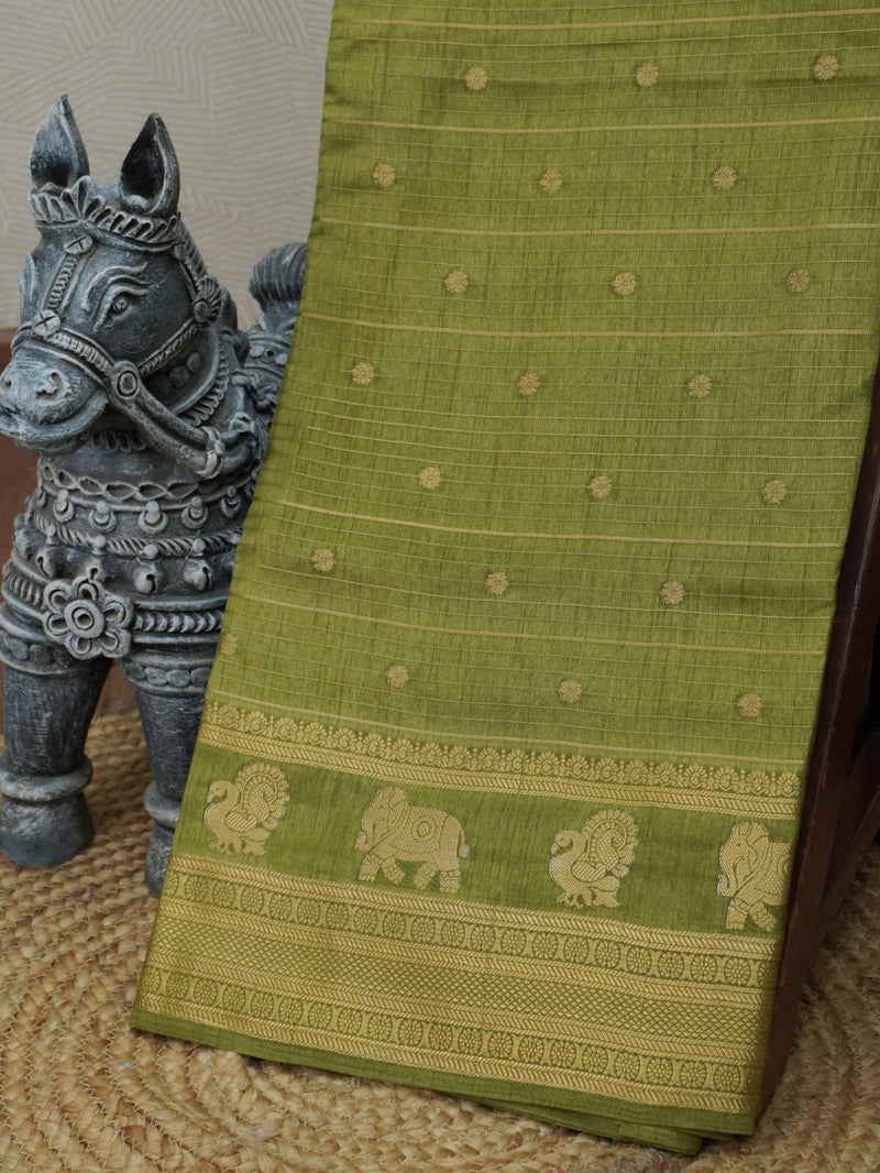 Semi Tussar Saree | TTDS3302