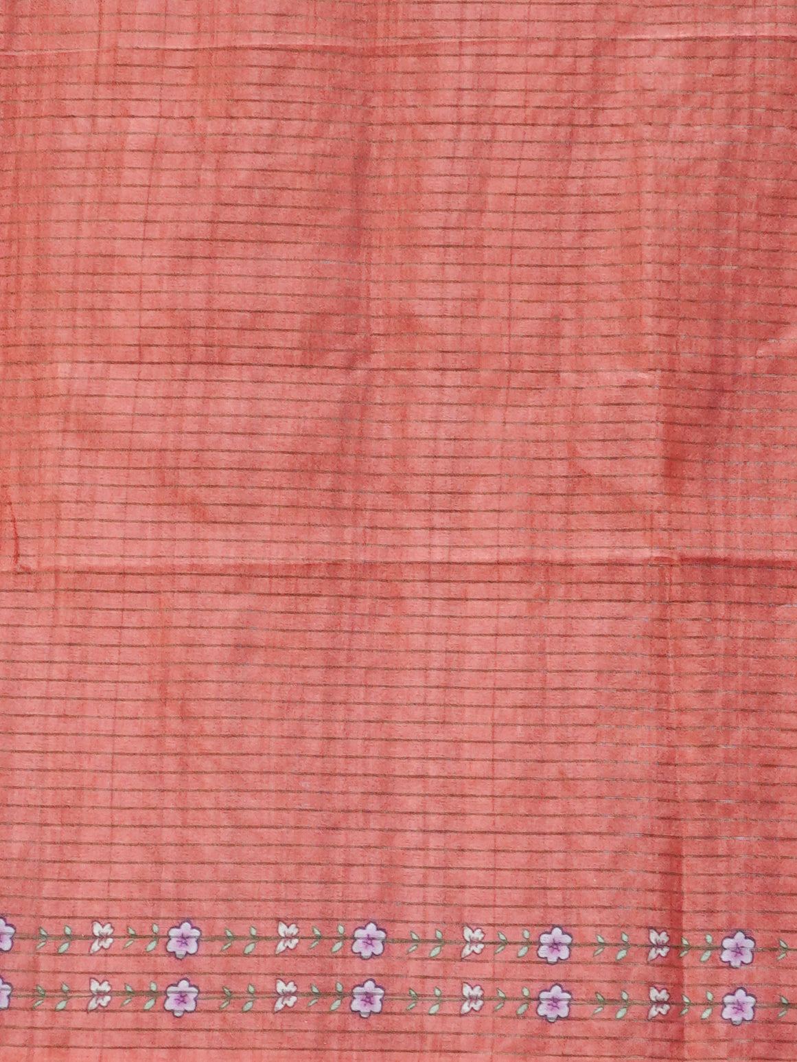 Printed Tussar Saree | TTDS3721