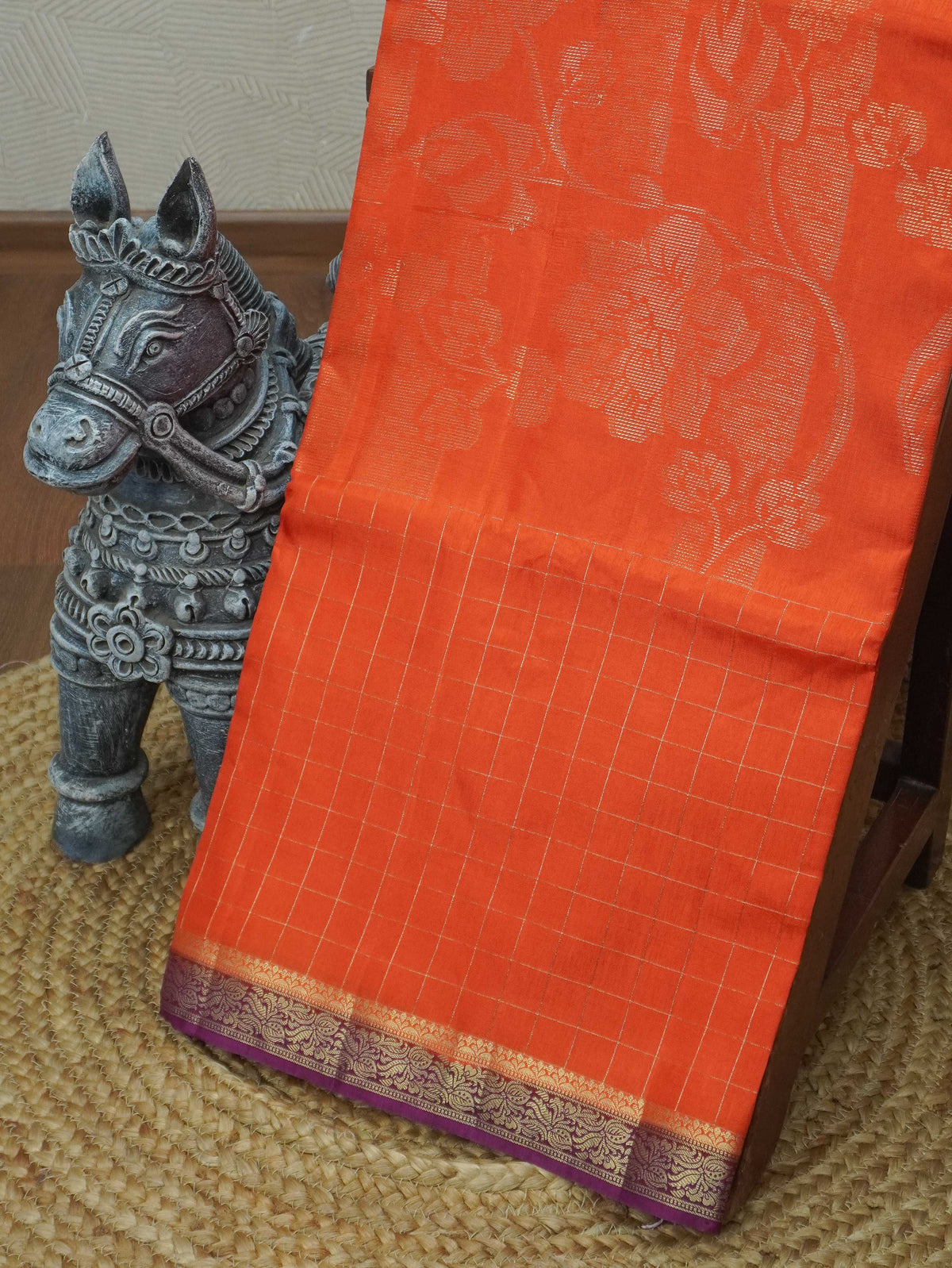 Semi Mysore Silk Saree | TTDS3717