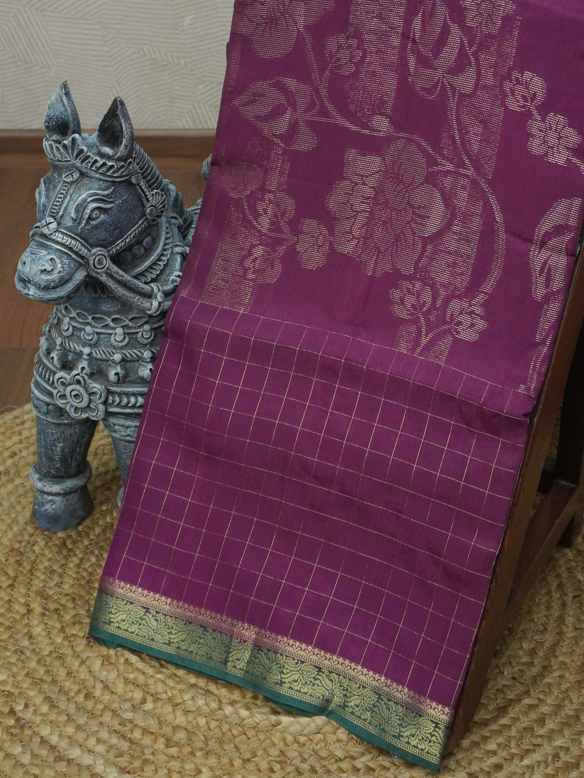 Semi Mysore Silk Saree | TTDS3717